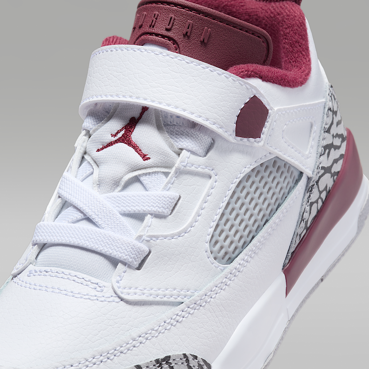 Nike Jordan Spizike Low sneaker Wit/Wolf Grey/Anthracite/Team Red