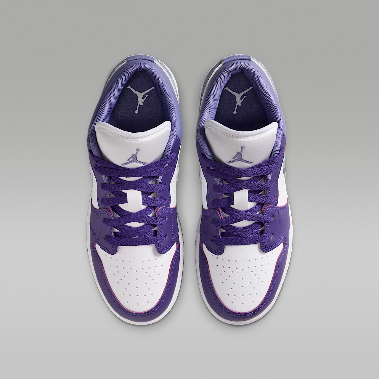 Nike Air Jordan 1 Low sneaker Court Purple/Wit/Dusty Amethyst