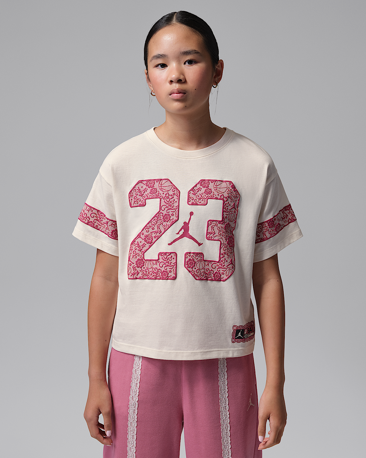Детская футболка Jordan Big Kids' Floral Lace