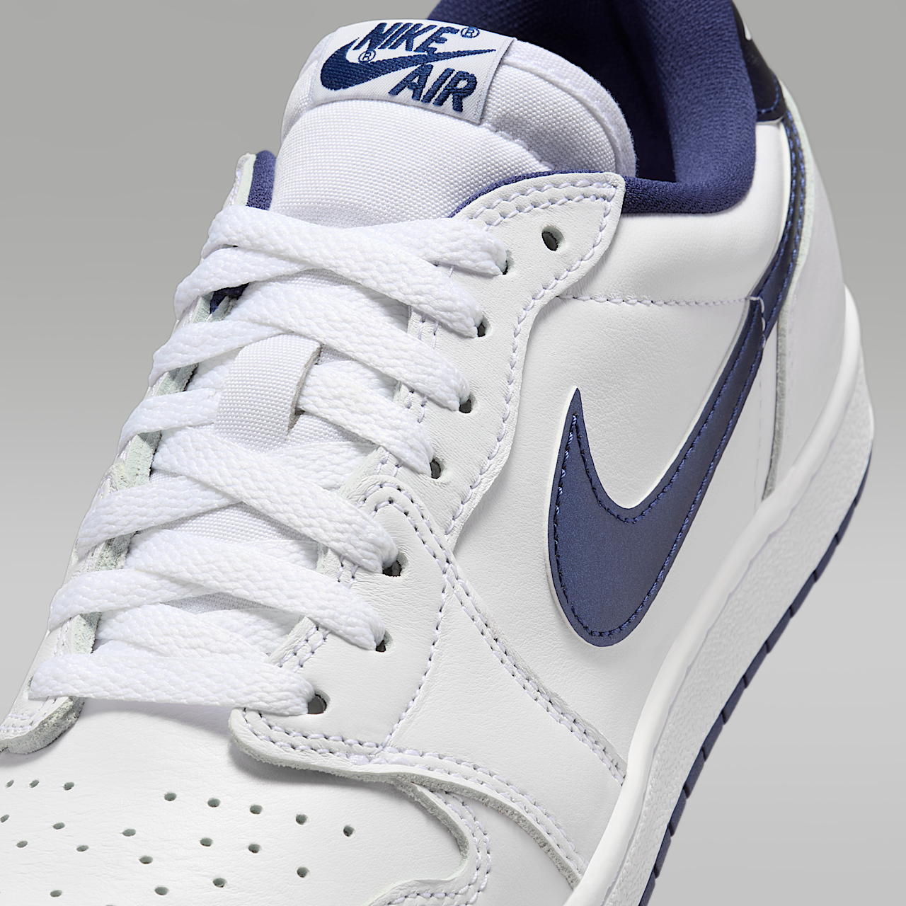 Nike Air Jordan 1 Low sneaker Wit/Wit/Navy