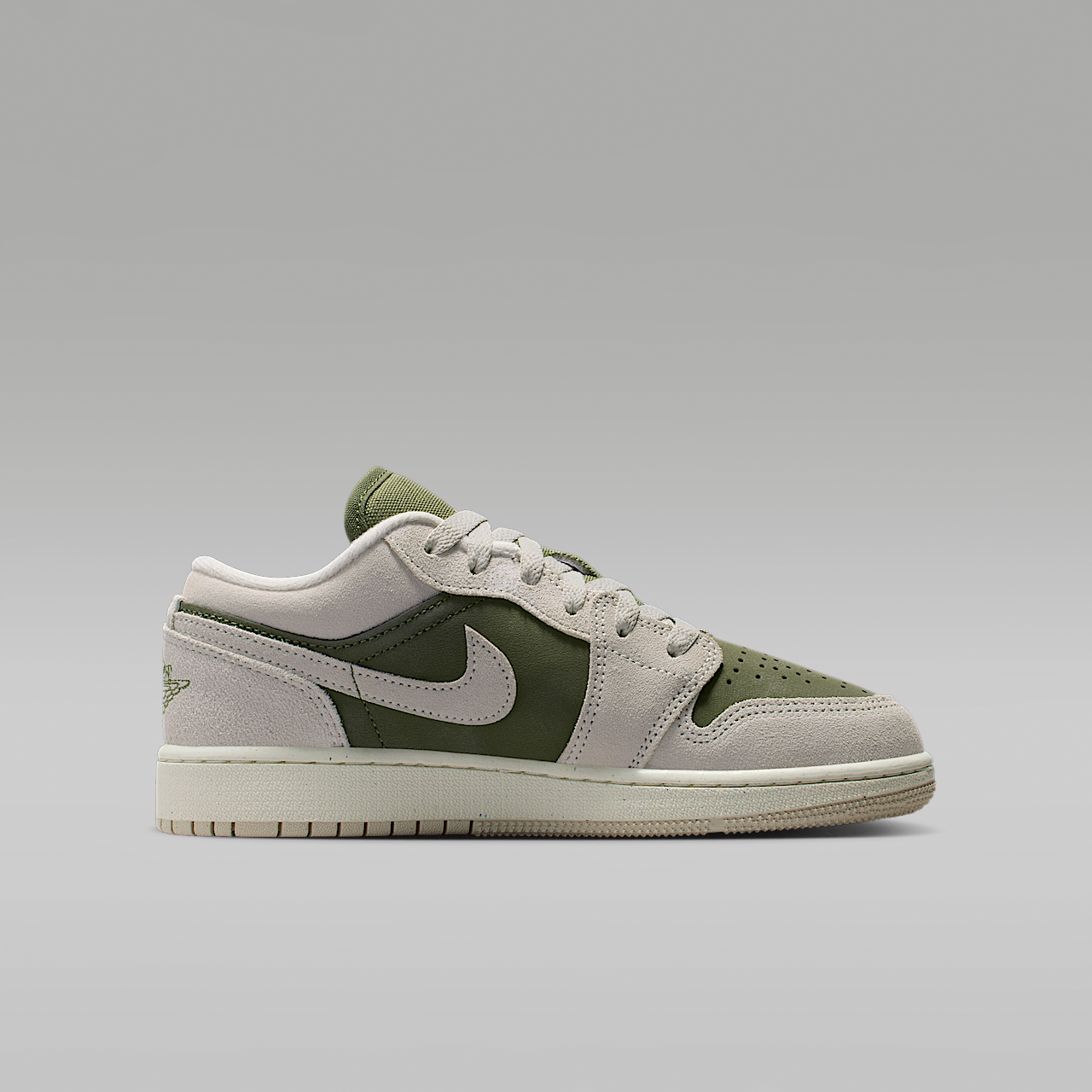 Nike Air Jordan sneaker Medium Olive/Sail/Light Orewood Brown