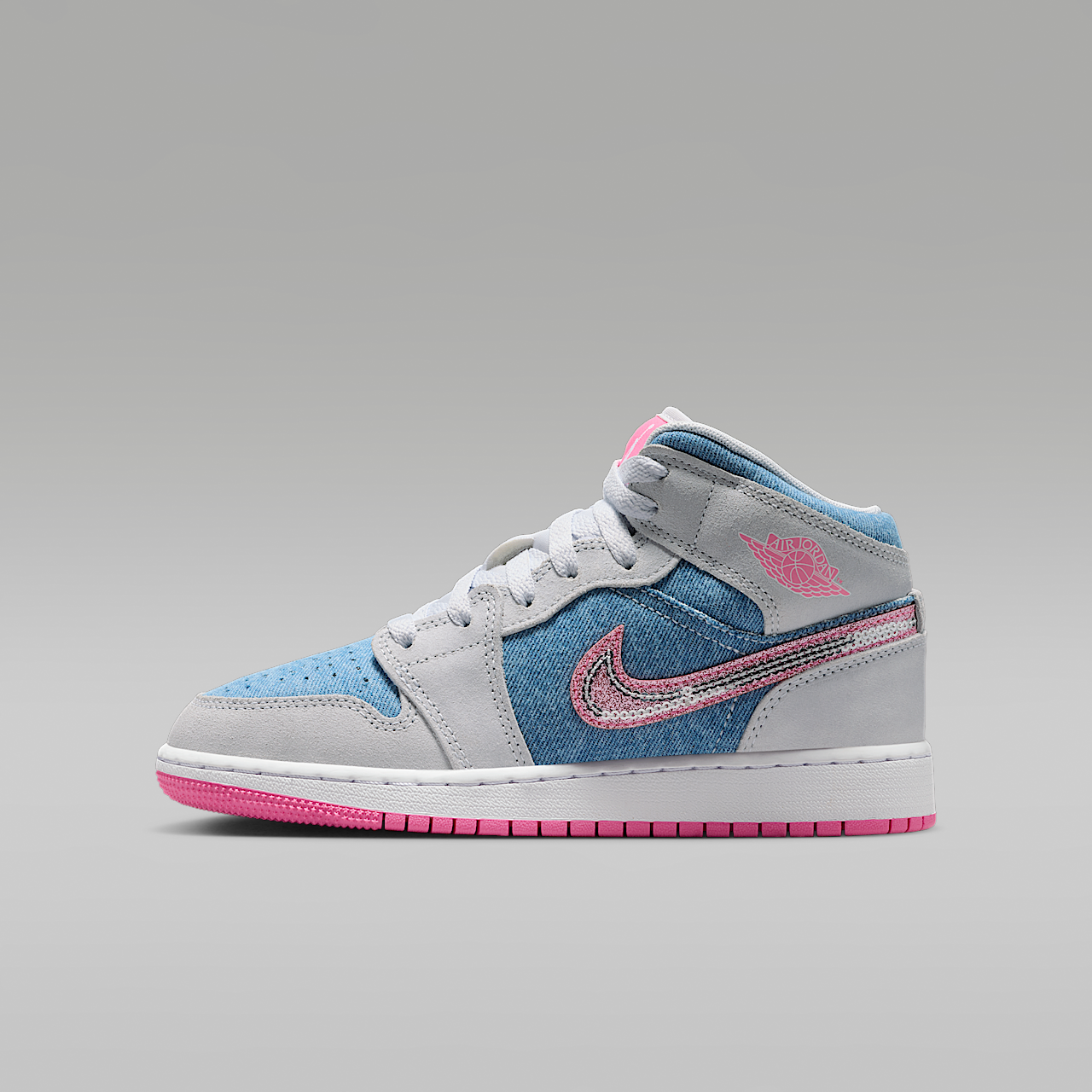 Nike Air Jordan sneaker Cobalt Bliss/Wit/Pink Glow