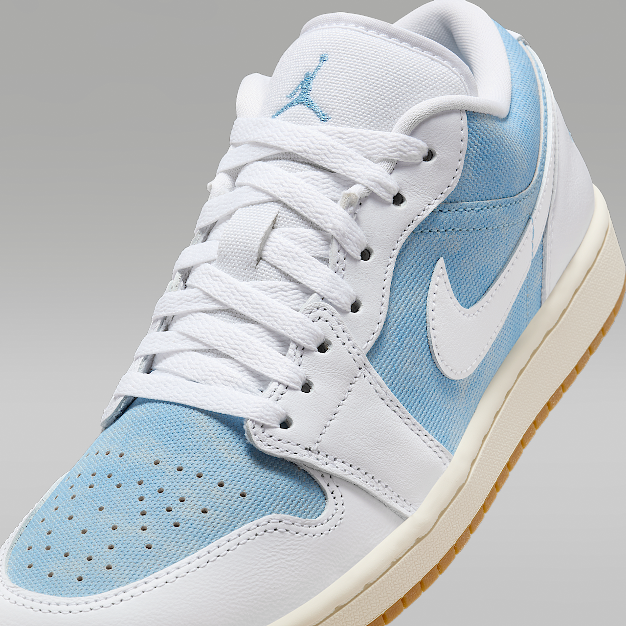 Nike Air Jordan sneaker Worn Blue/Gum Light Brown/Sail/Wit