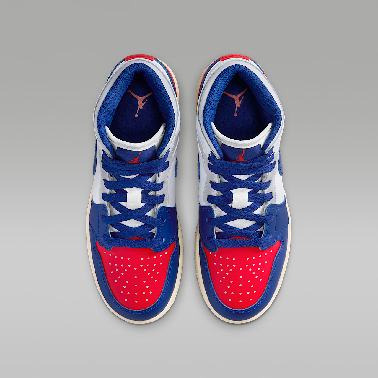 Nike Air Jordan sneaker Wit/University Red/Neutral Grey/Deep Royal Blue