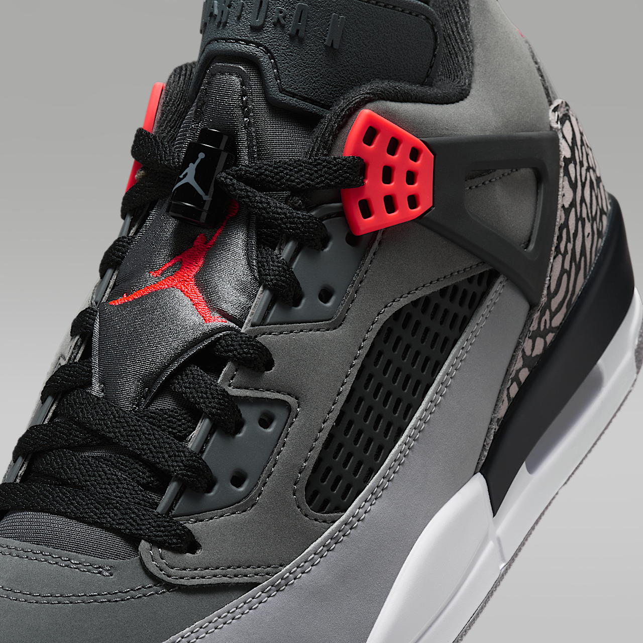 Nike Jordan Spizike Low sneaker Dark Grey/Zwart/Cement Grey/Infrared