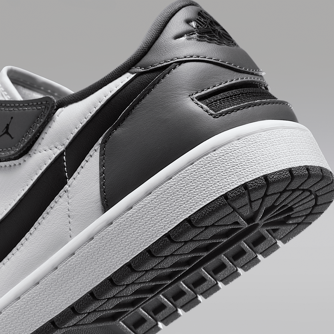 Nike Air Jordan 1 Low sneaker Wit/Iron Grey/Zwart