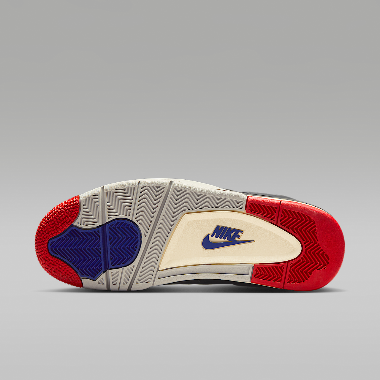 Nike Air Jordan 4 sneaker Zwart/Deep Royal Blue/Dark Smoke Grey/Fire Red