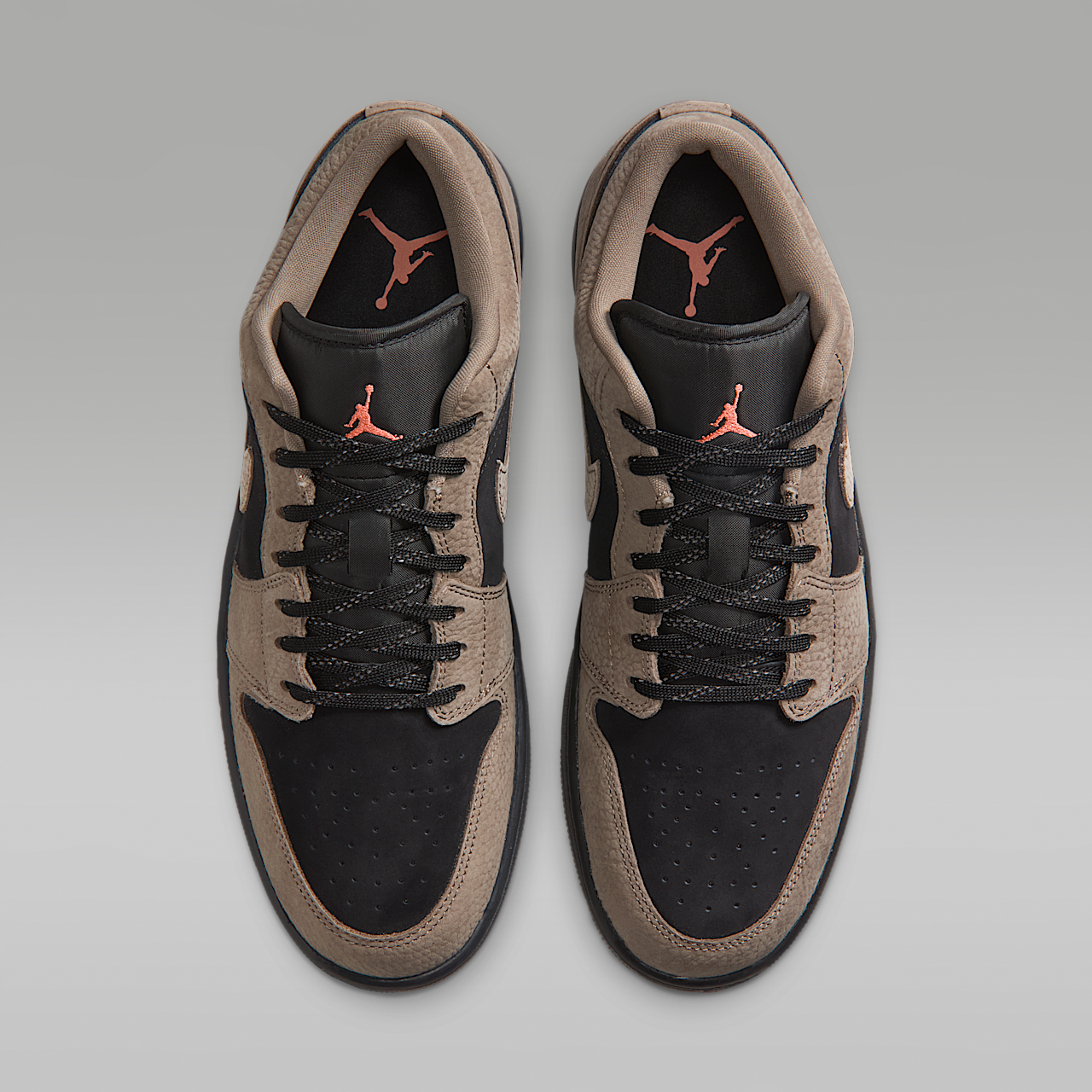 Nike Air Jordan sneaker Zwart/Light Wild Mango/Olive Grey