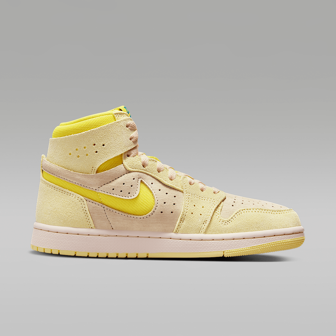Nike Air Jordan 1 sneaker Citron Tint/Muslin/Sky J Teal/Dynamic Yellow