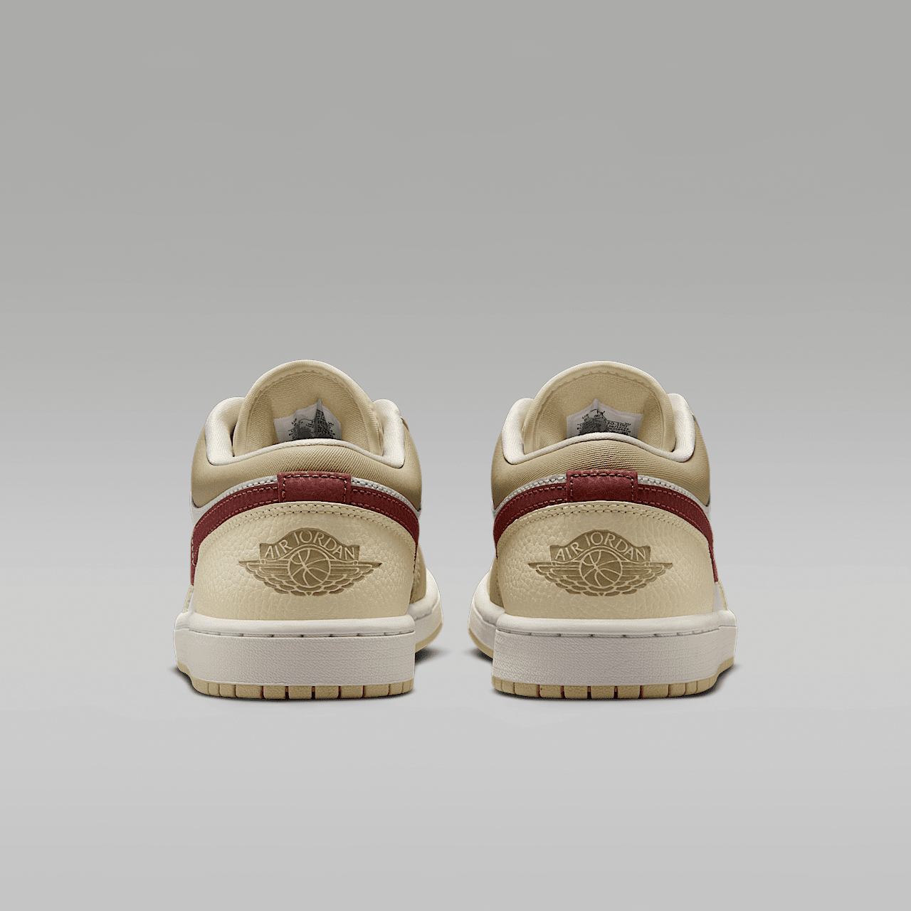 Nike Air Jordan 1 Low sneaker Summit White/Desert Khaki/Light Khaki/Red Sepia