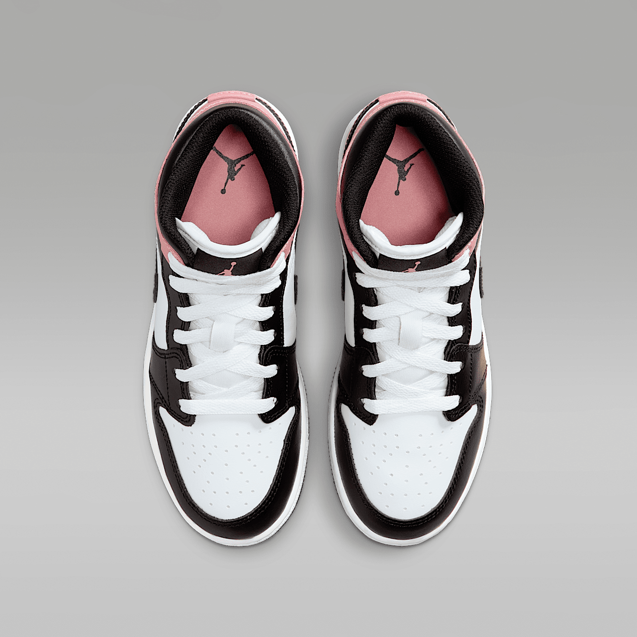 Nike Air Jordan 1 Mid sneaker Wit/Rust Pink/Zwart