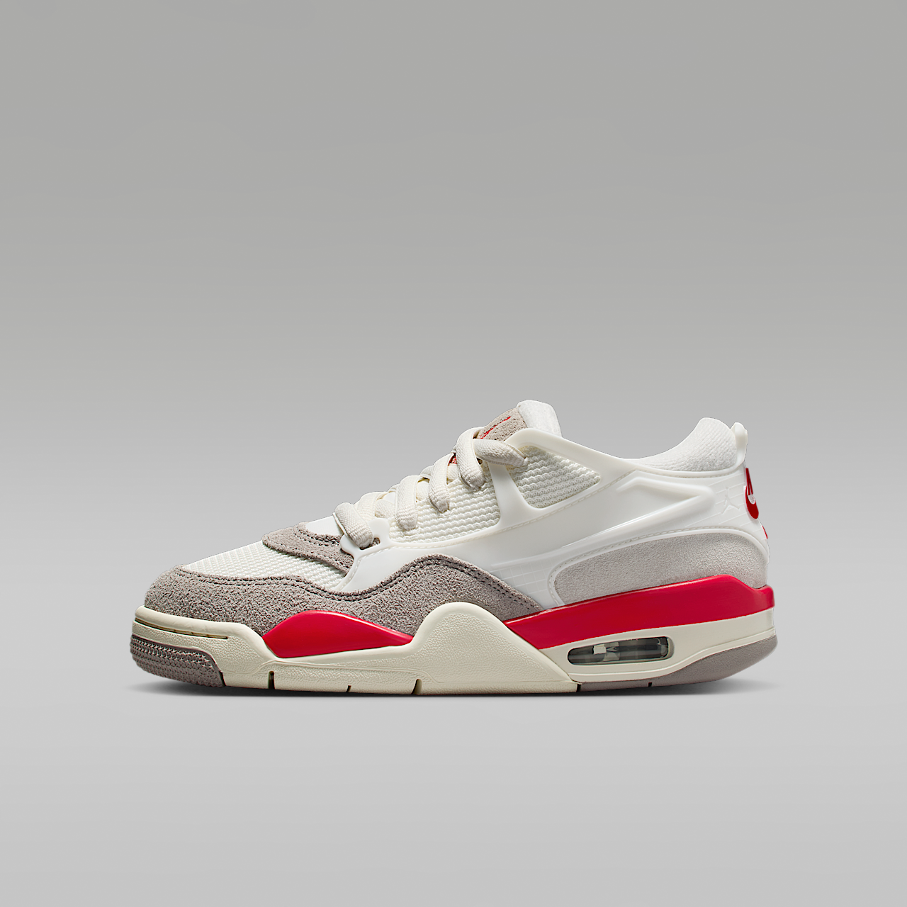 Nike Air Jordan sneaker Sail/College Grey/Coconut Milk/Fire Red