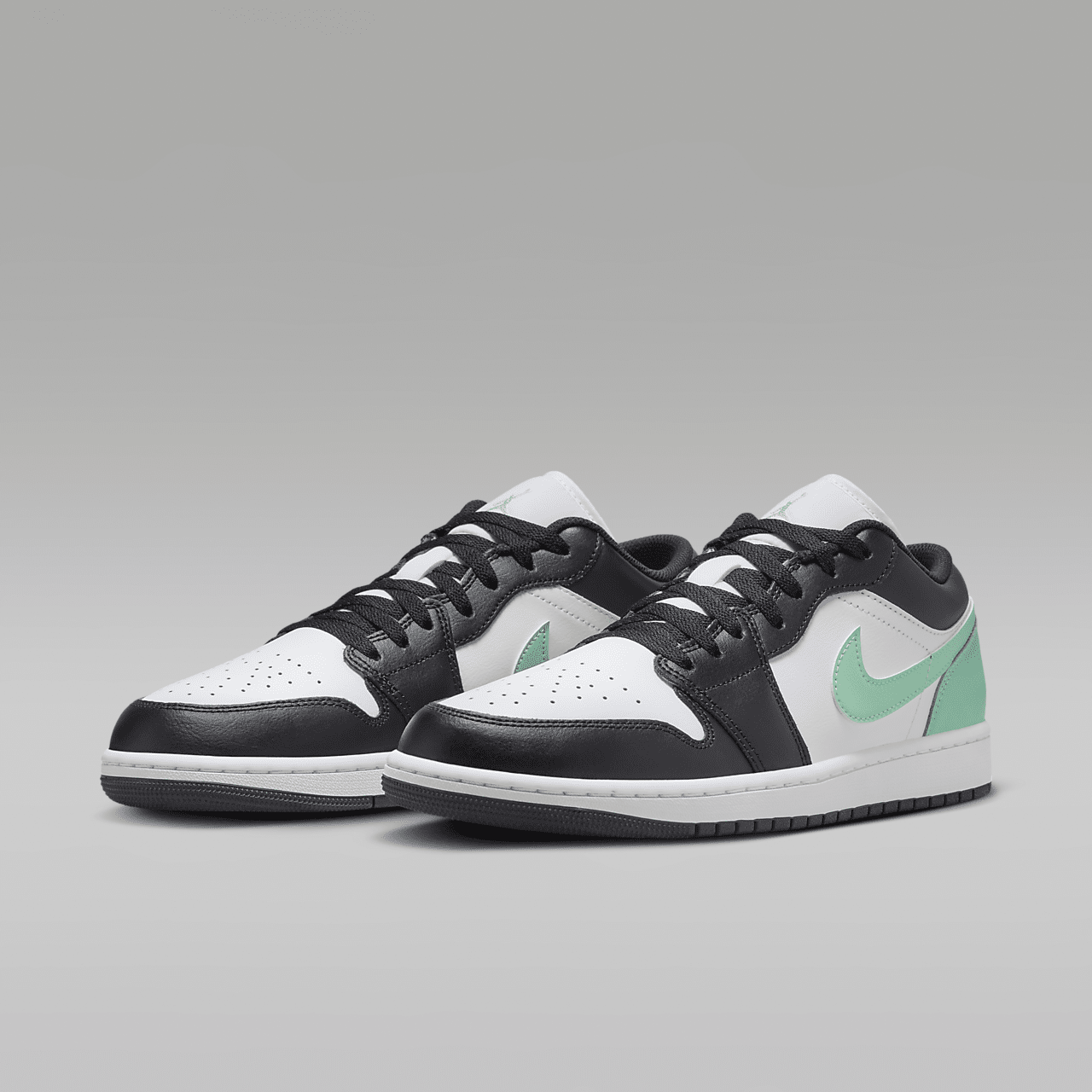 Nike Air Jordan 1 Low sneaker Wit/Green Glow/Zwart