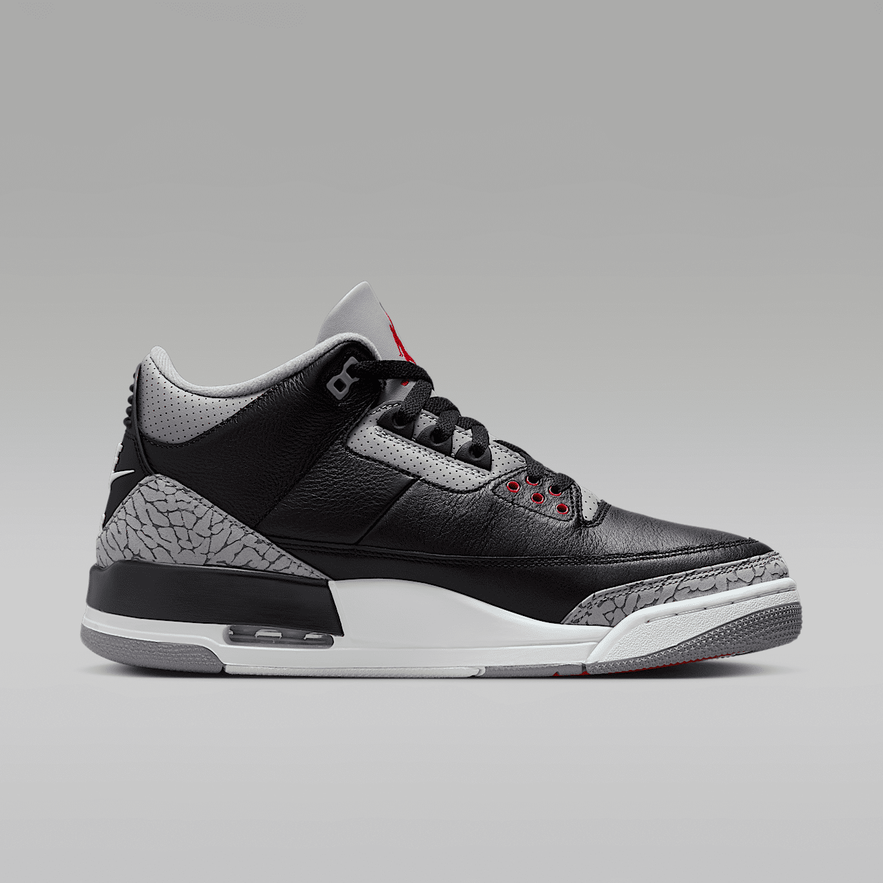 Nike Air Jordan sneaker Zwart/Cement Grey/Summit White/Fire Red