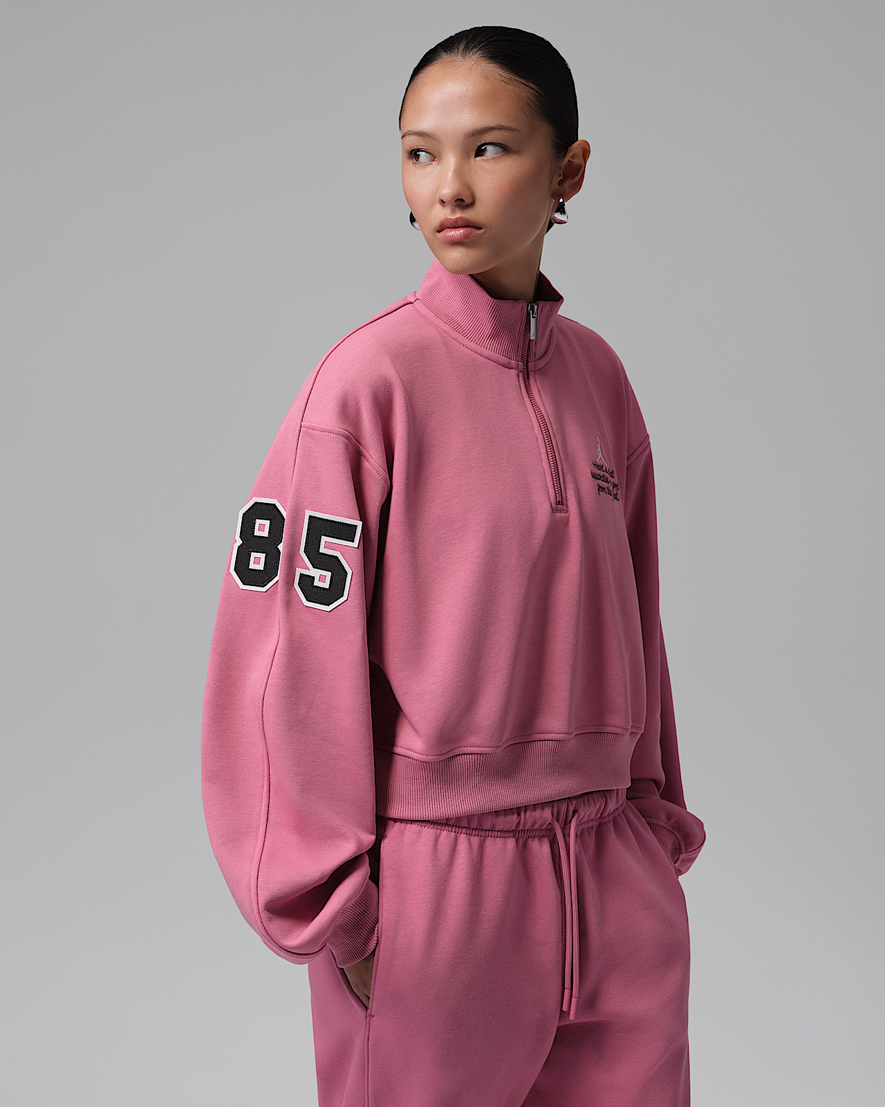 Женские  Jordan Brooklyn Fleece Cropped 1/4-Zip Top