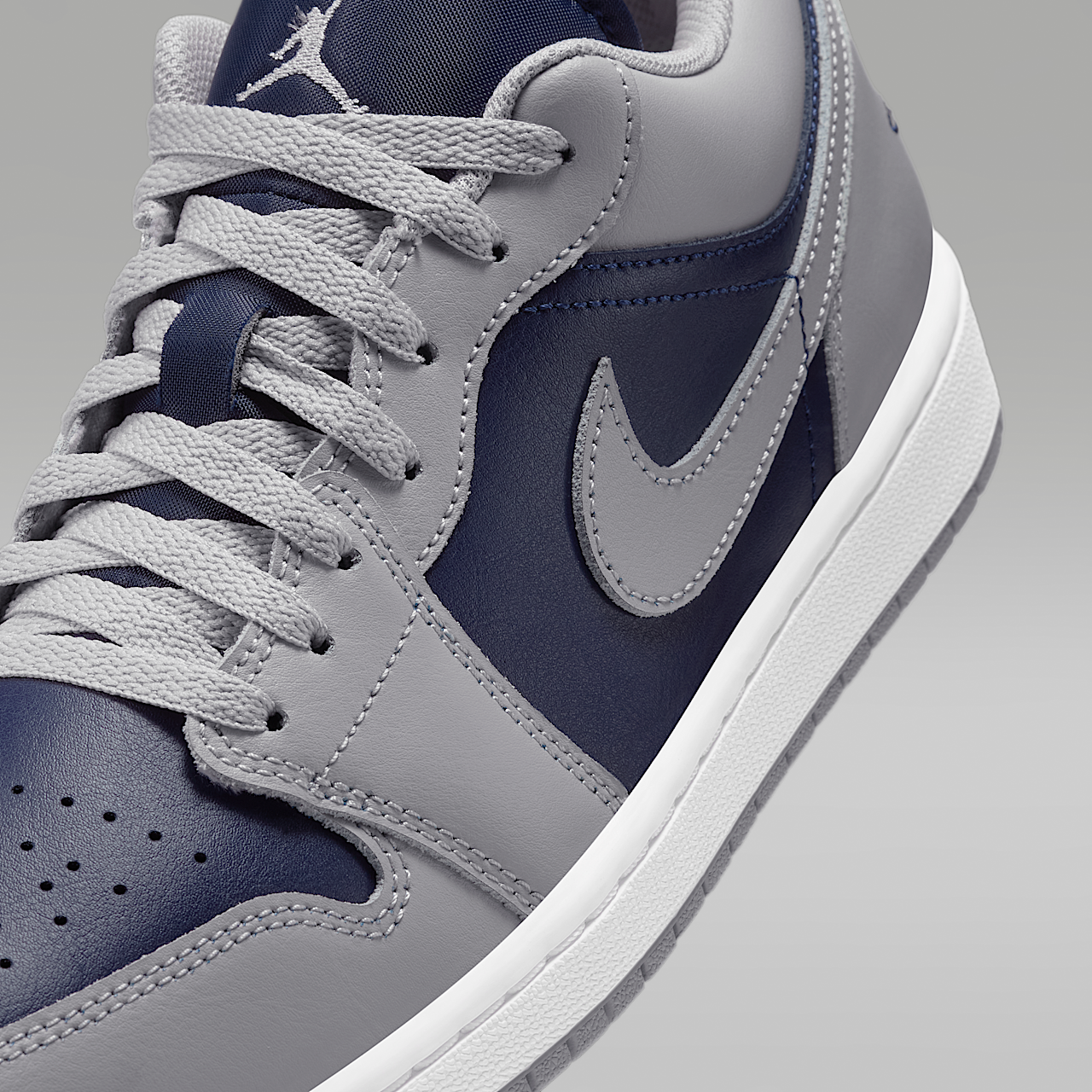 Nike Air Jordan 1 Low sneaker Tech Grey/Wit/College Navy
