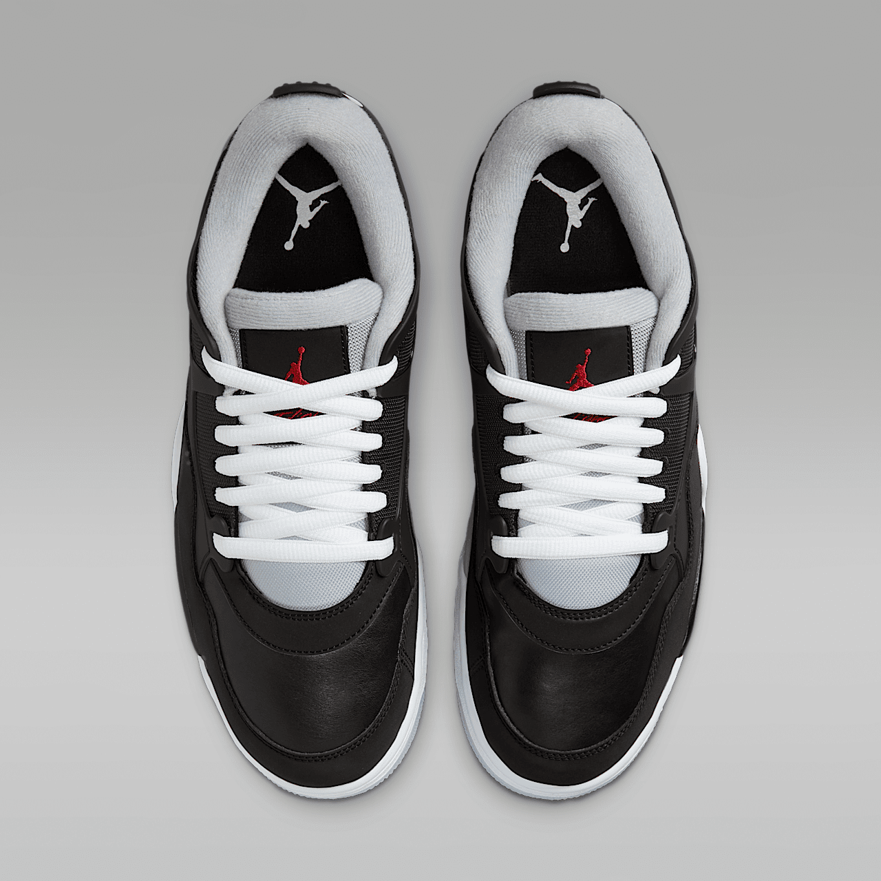 Nike Air Jordan 4 RM sneaker Zwart/Wolf Grey/Wit/Fire Red