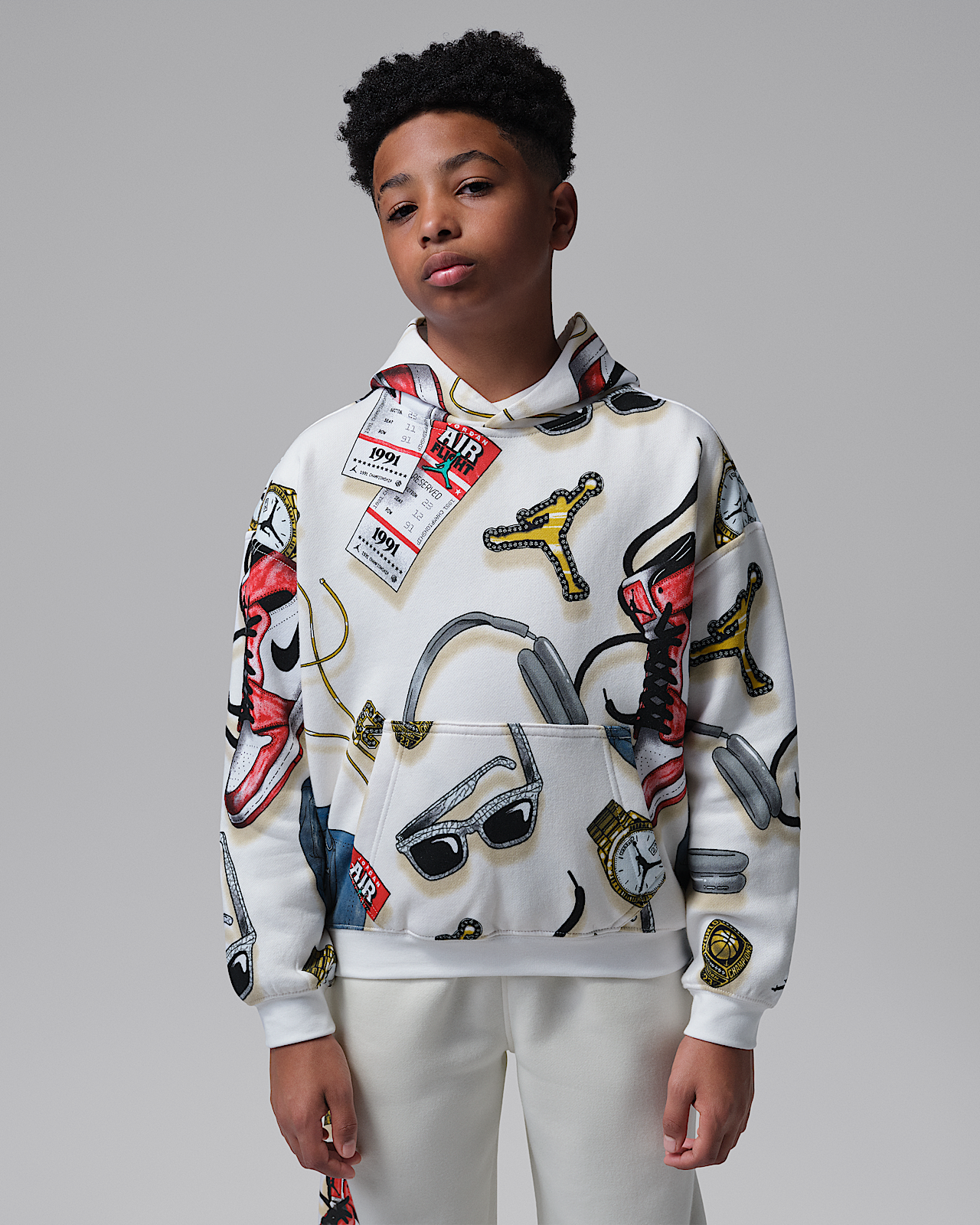 Детское худи Jordan Big Kids' Mike's Flight Kit Pullover Hoodie
