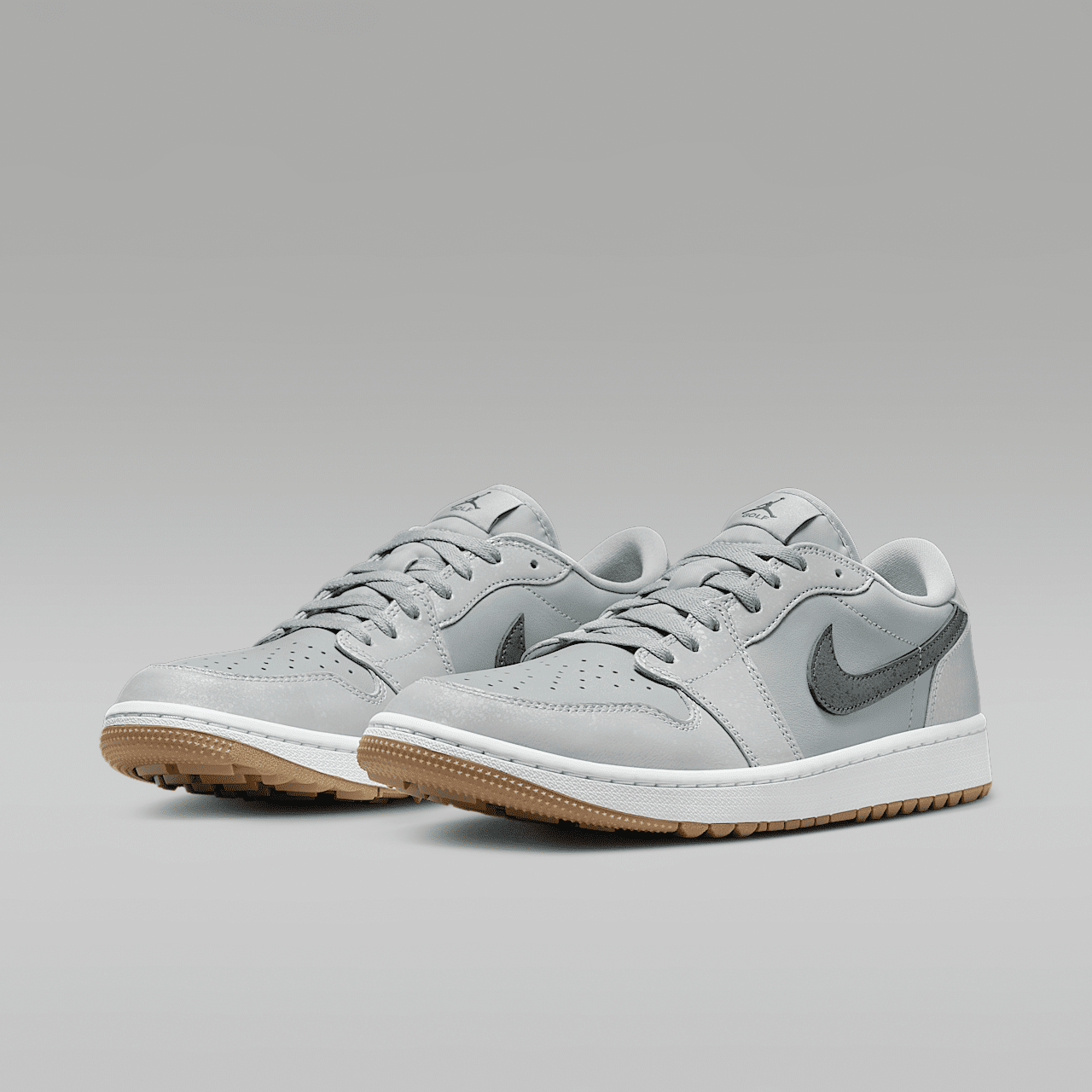 Nike Air Jordan 1 Low sneaker Wolf Grey/Wit/Gum Medium Brown/Iron Grey