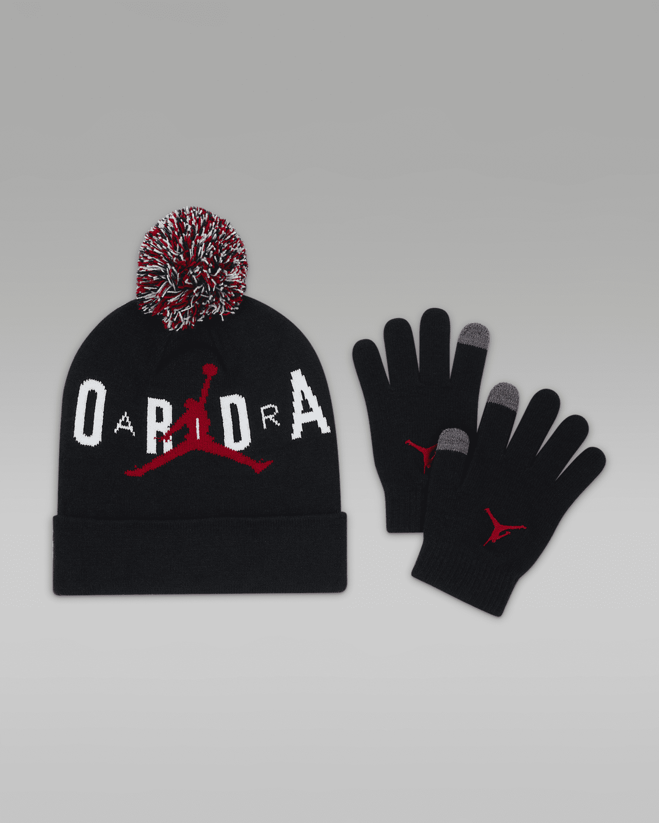 Подростковые  Jordan Big Kids' 2-Piece Pom Beanie Set