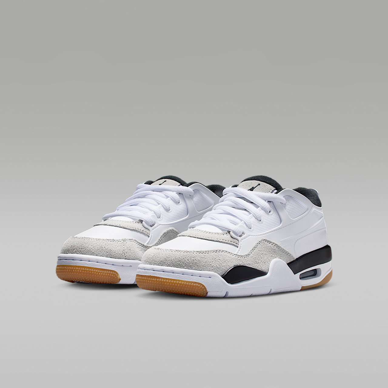 Nike Air Jordan 4 RM sneaker Wit/Neutral Grey/Gum Medium Brown/Zwart
