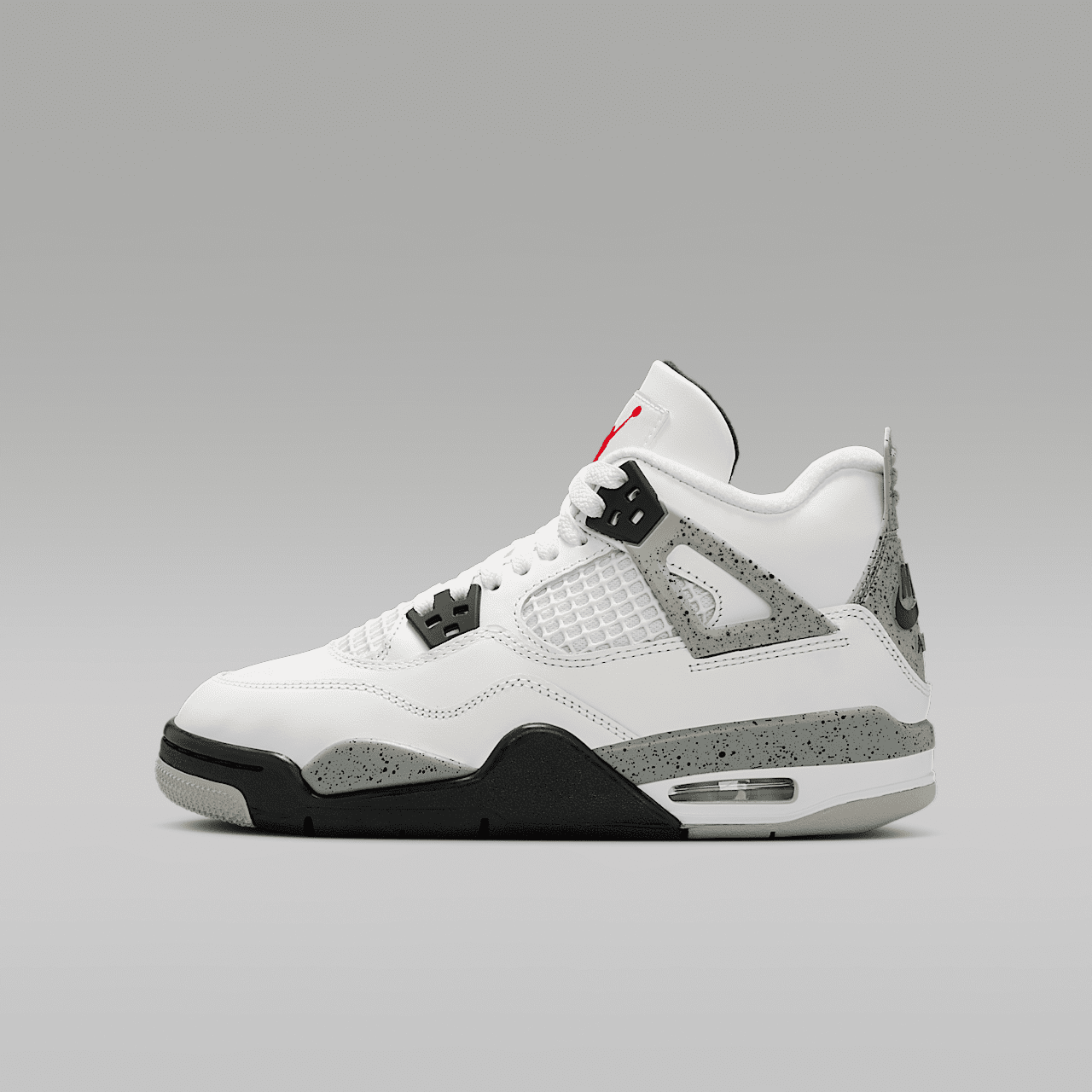 Nike Air Jordan sneaker Summit White/Cement Grey/Zwart/Fire Red
