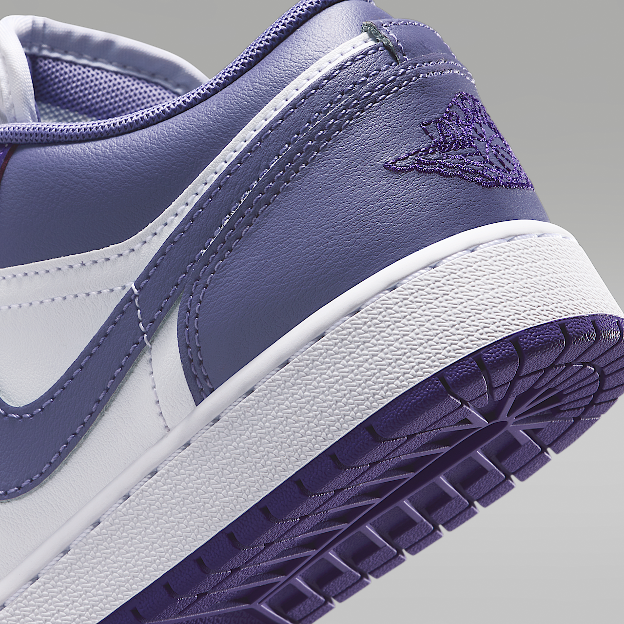 Nike Air Jordan 1 Low sneaker Court Purple/Wit/Dusty Amethyst