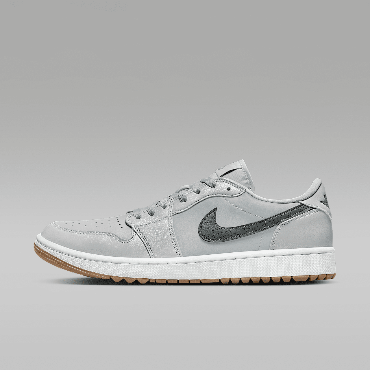 Nike Air Jordan 1 Low sneaker Wolf Grey/Wit/Gum Medium Brown/Iron Grey