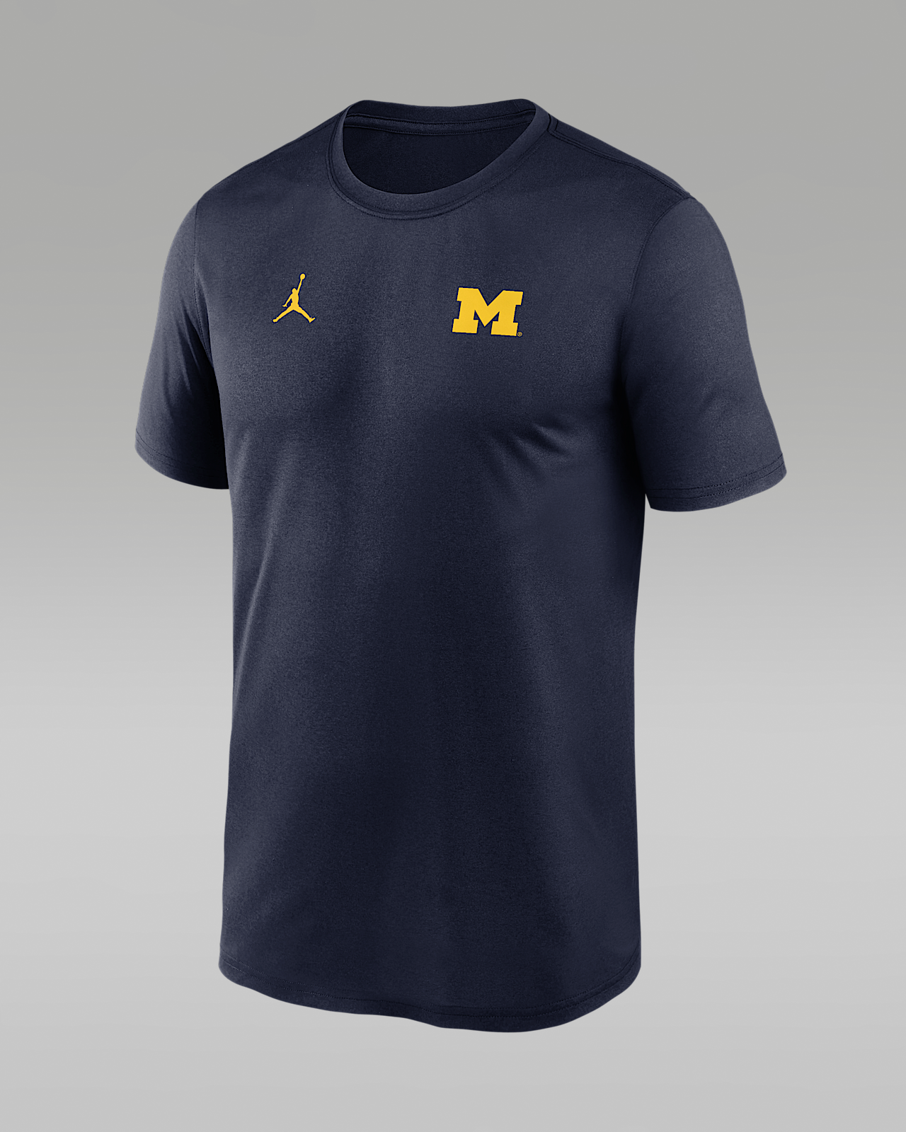 Мужская футболка Michigan Courtside Jordan Brand Dri-FIT College