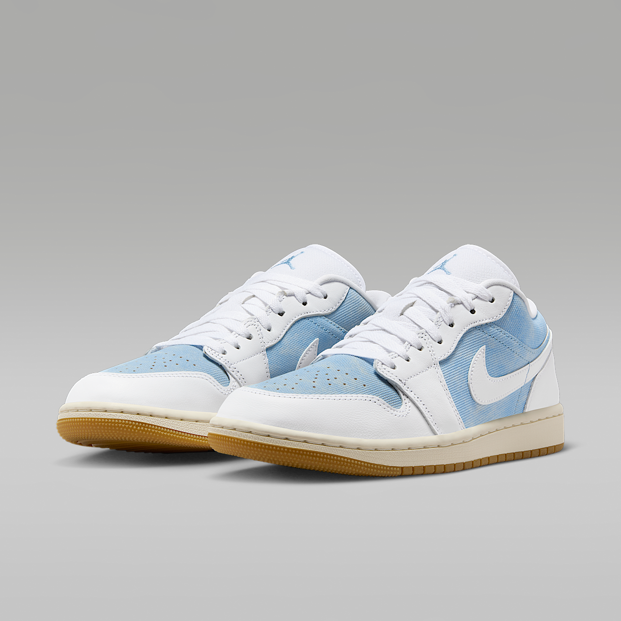 Nike Air Jordan sneaker Worn Blue/Gum Light Brown/Sail/Wit