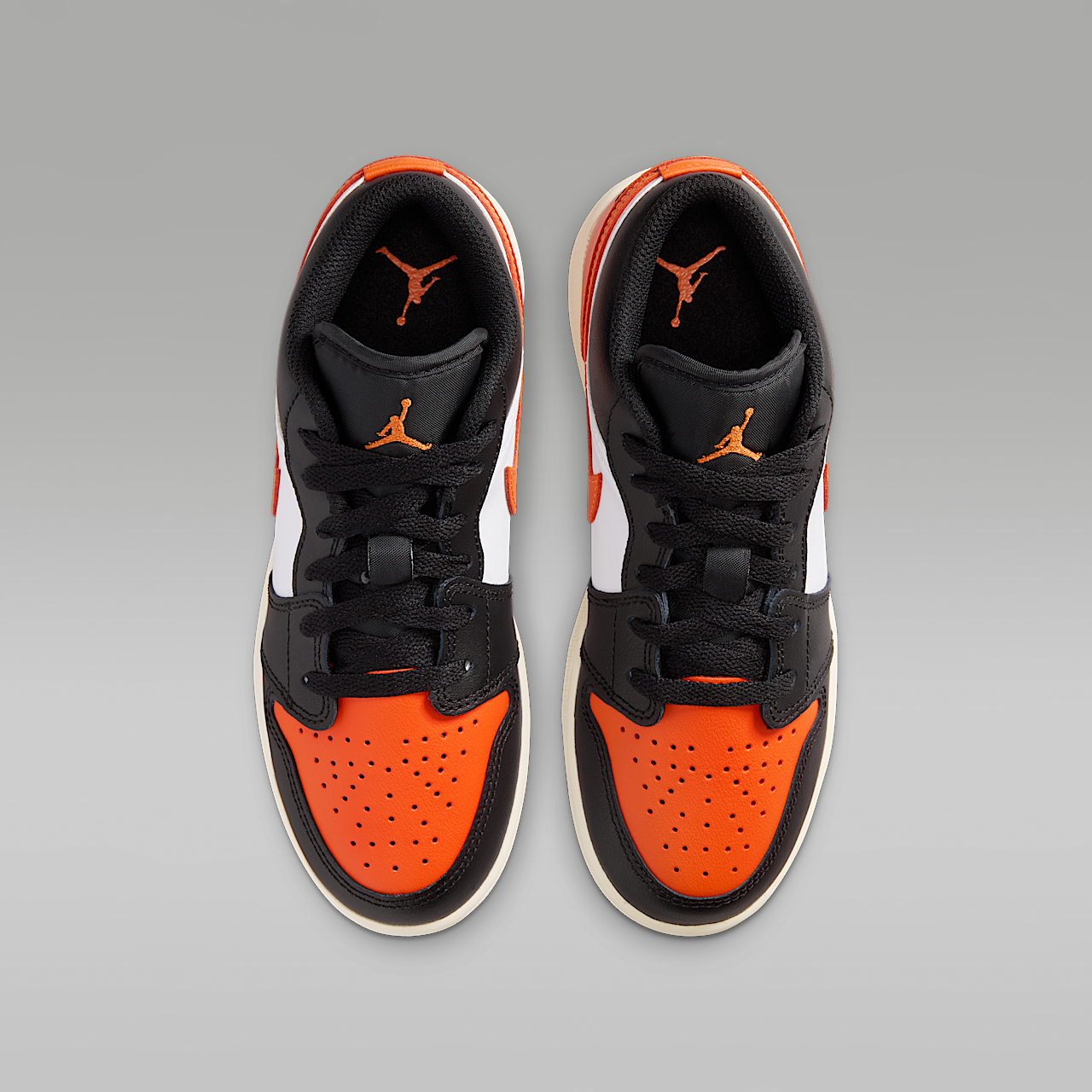 Nike Air Jordan 1 Low sneaker Zwart/Wit/Sail/Starfish