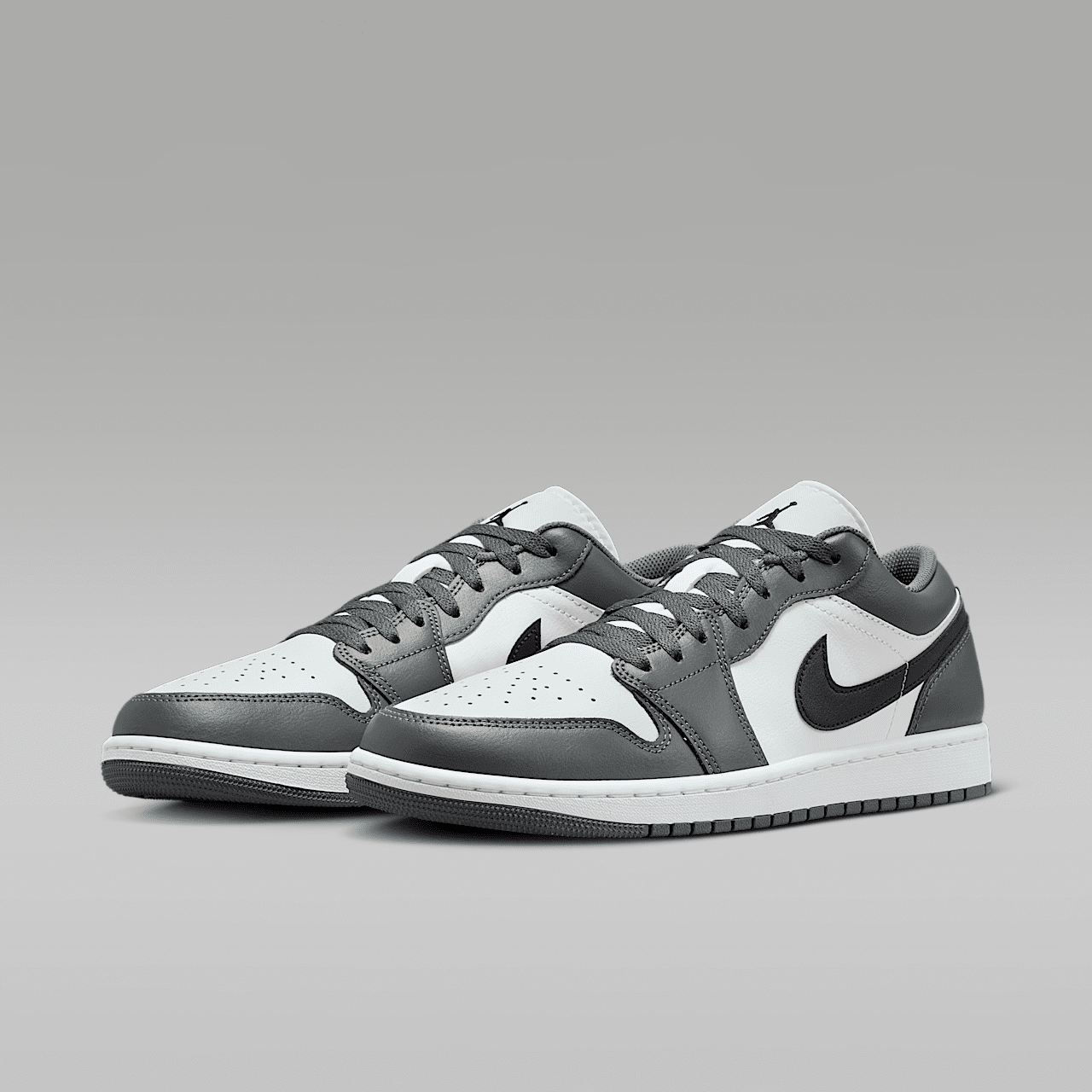Nike Air Jordan 1 Low sneaker Wit/Iron Grey/Zwart