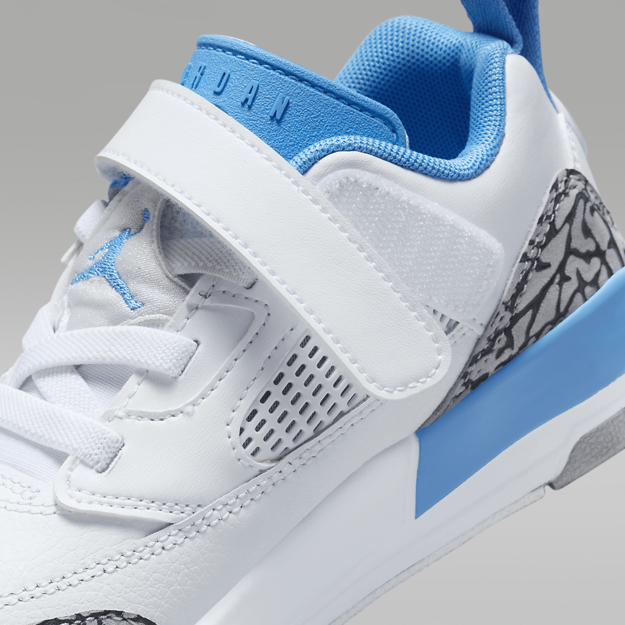 Nike Jordan Spizike Low sneaker Wit/Wolf Grey/Anthracite/University Blue