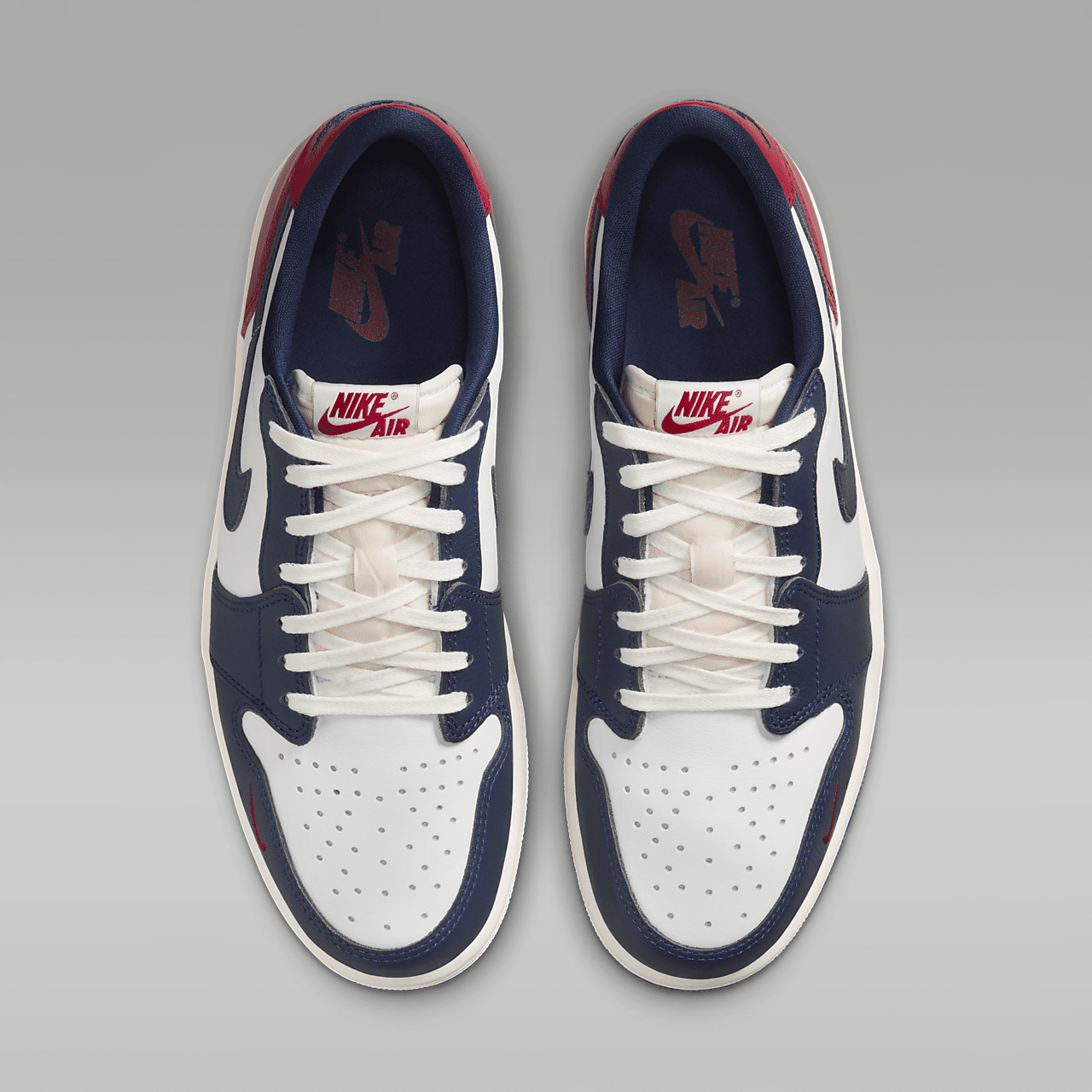 Nike Air Jordan 1 sneaker Summit White/Midnight Navy/Neutral Grey/Gym Red