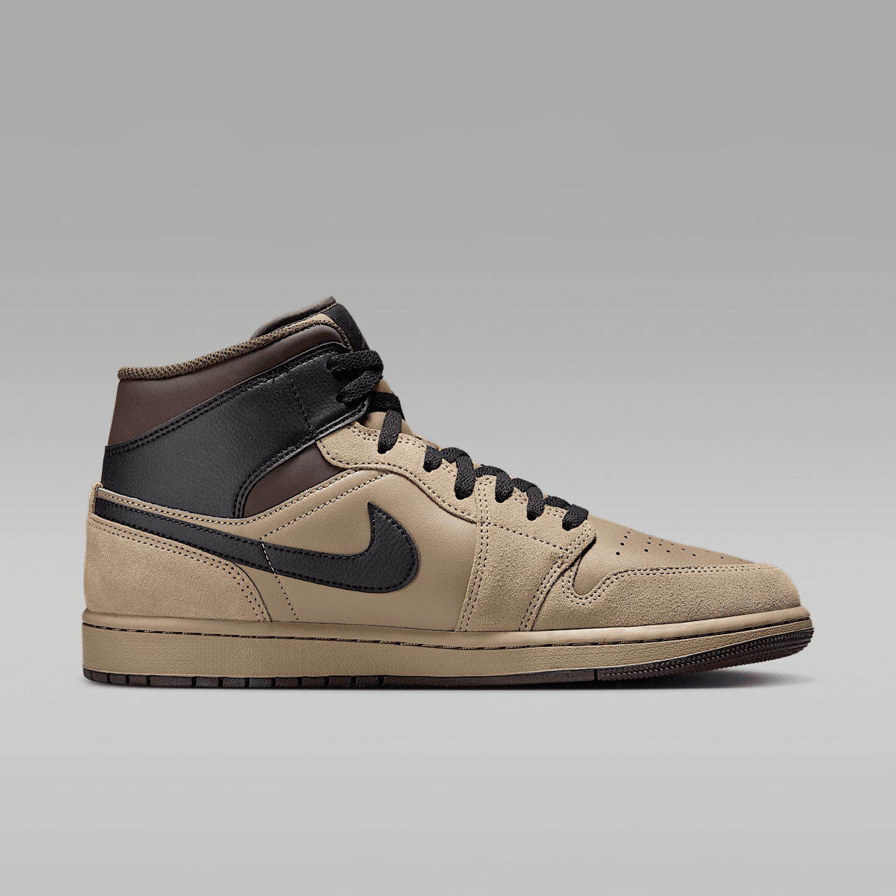 Nike Air Jordan sneaker Khaki/Baroque Brown/Gum Light Brown/Zwart