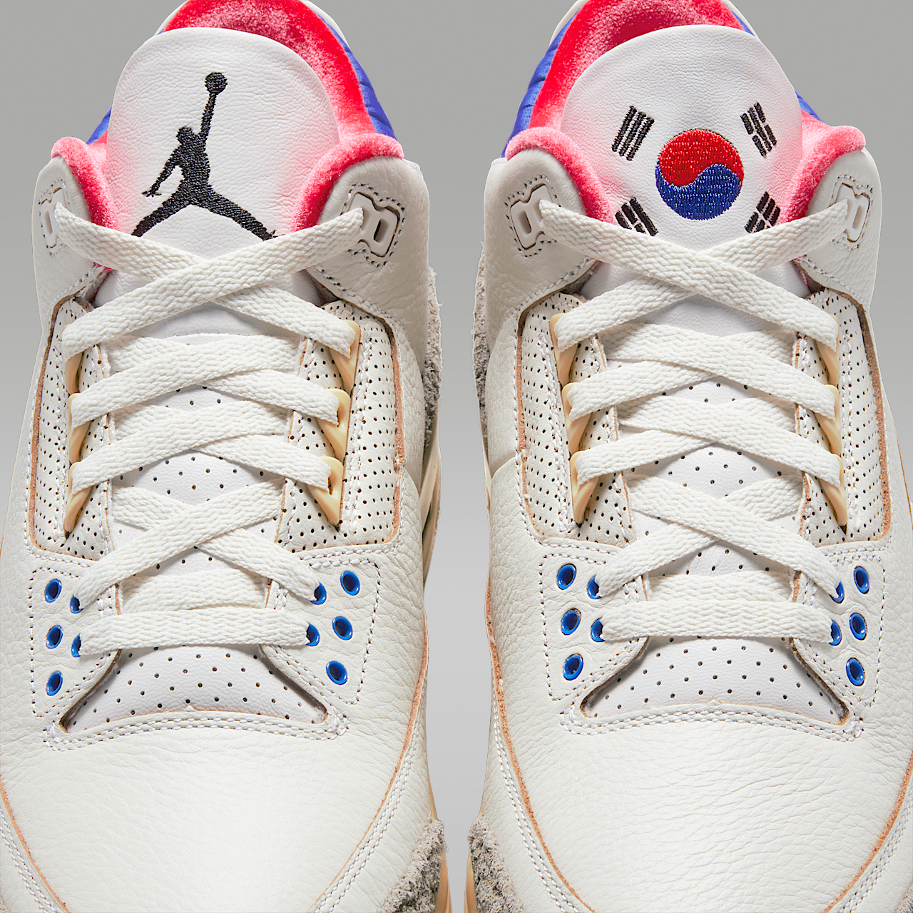Nike Air Jordan sneaker Wit/Sport Royal/Challenge Red/Zwart
