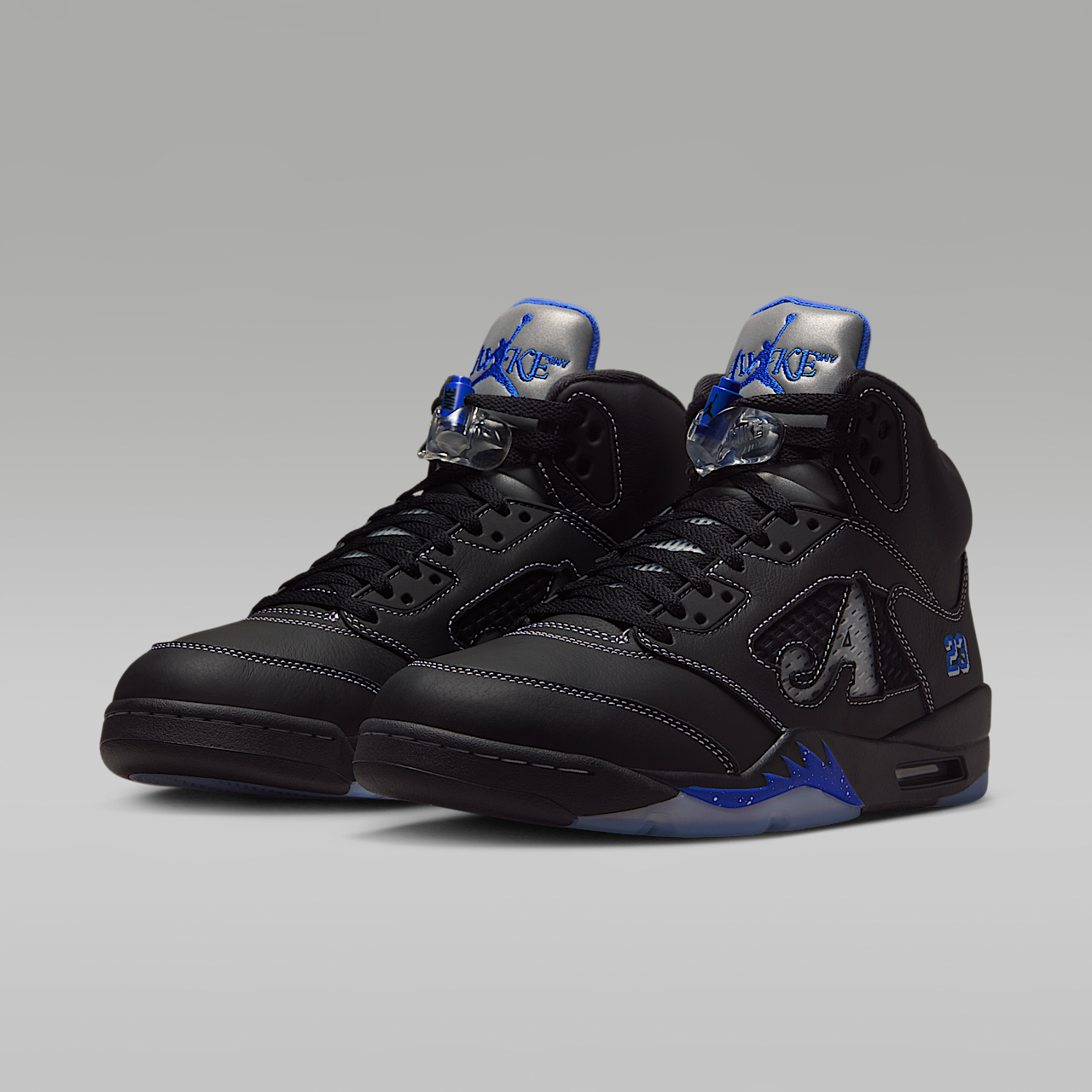 Nike Air Jordan sneaker Zwart/Metallic Silver/Silver/Racer Blue