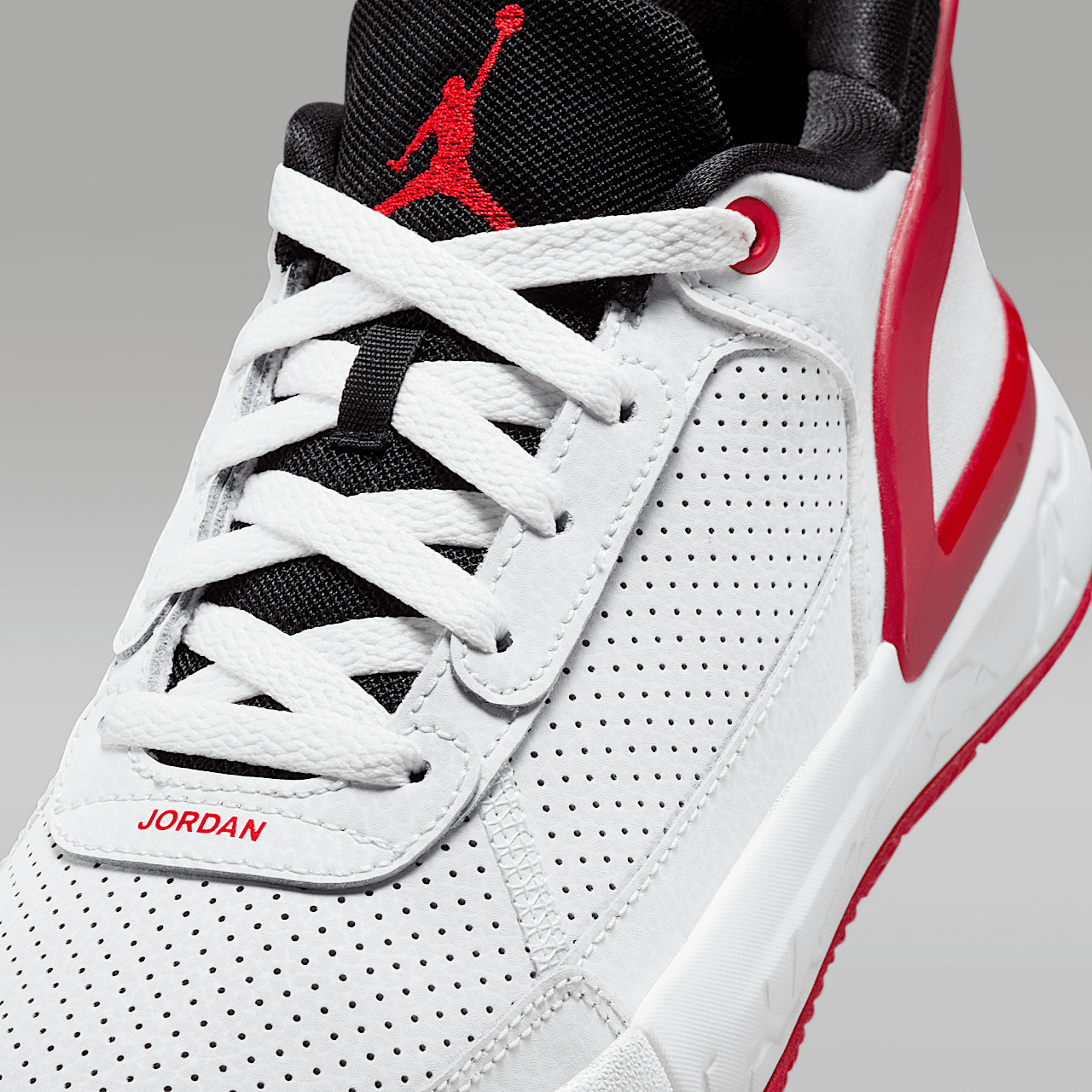 Nike  sneaker Wit/Zwart/Wolf Grey/University Red