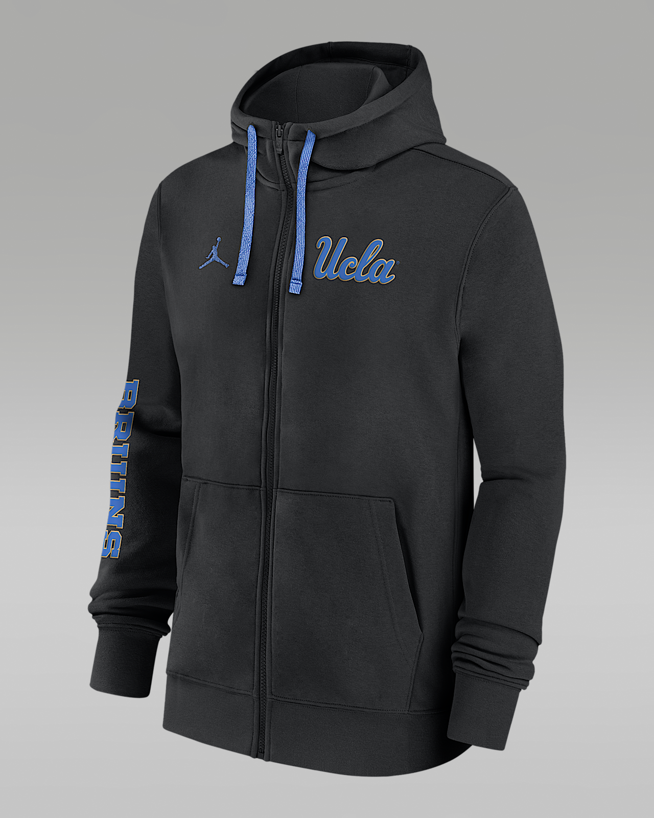 Мужское худи UCLA Bruins Sideline Team Issue Jordan College Full-Zip Hoodie