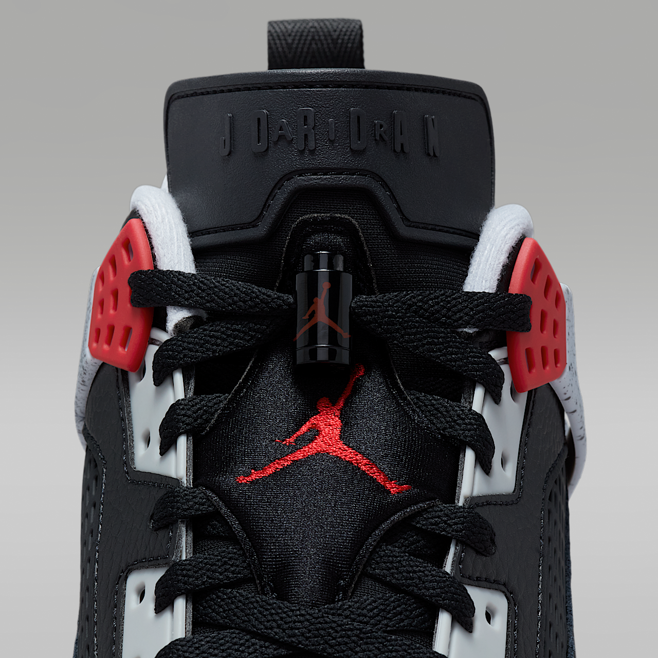 Nike Jordan Spizike Low sneaker Zwart/Wolf Grey/Wit/Gym Red