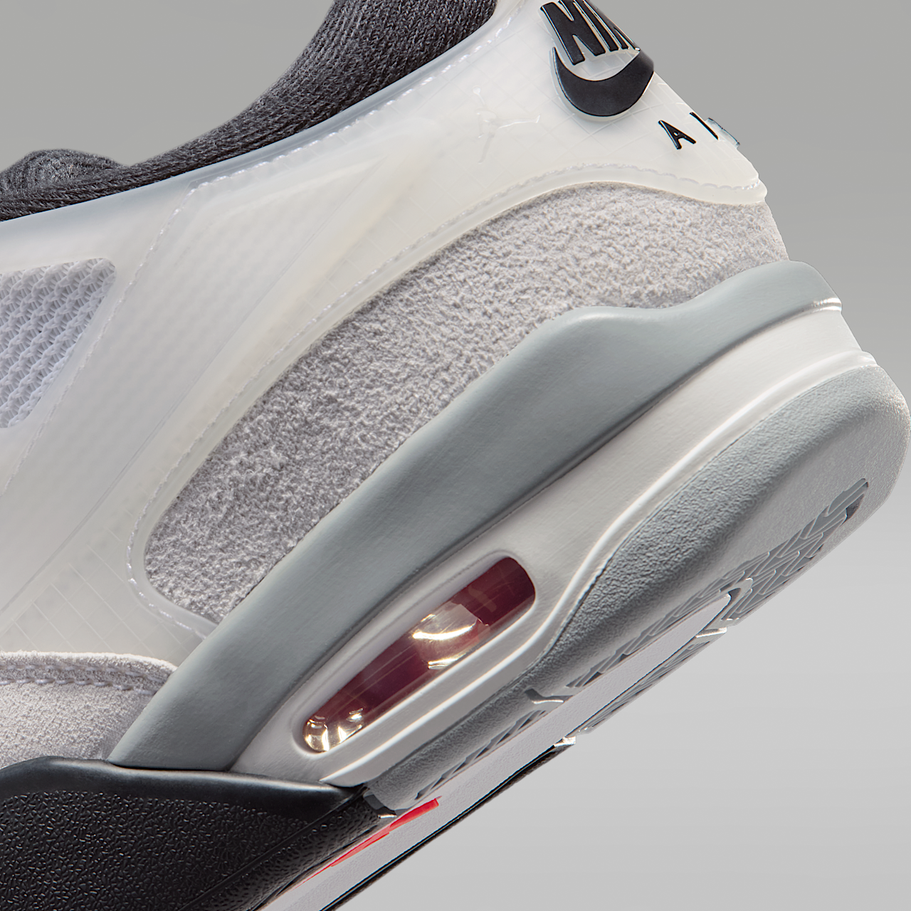 Nike Air Jordan sneaker Wit/Infrared 23/Light Smoke Grey/Zwart