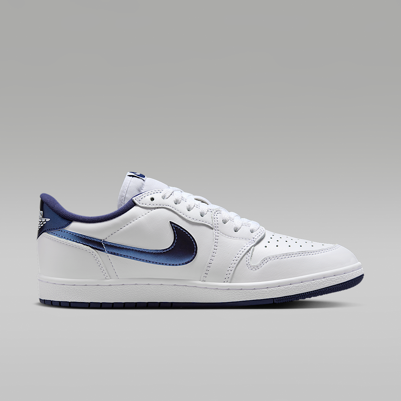 Nike Air Jordan 1 Low sneaker Wit/Wit/Navy