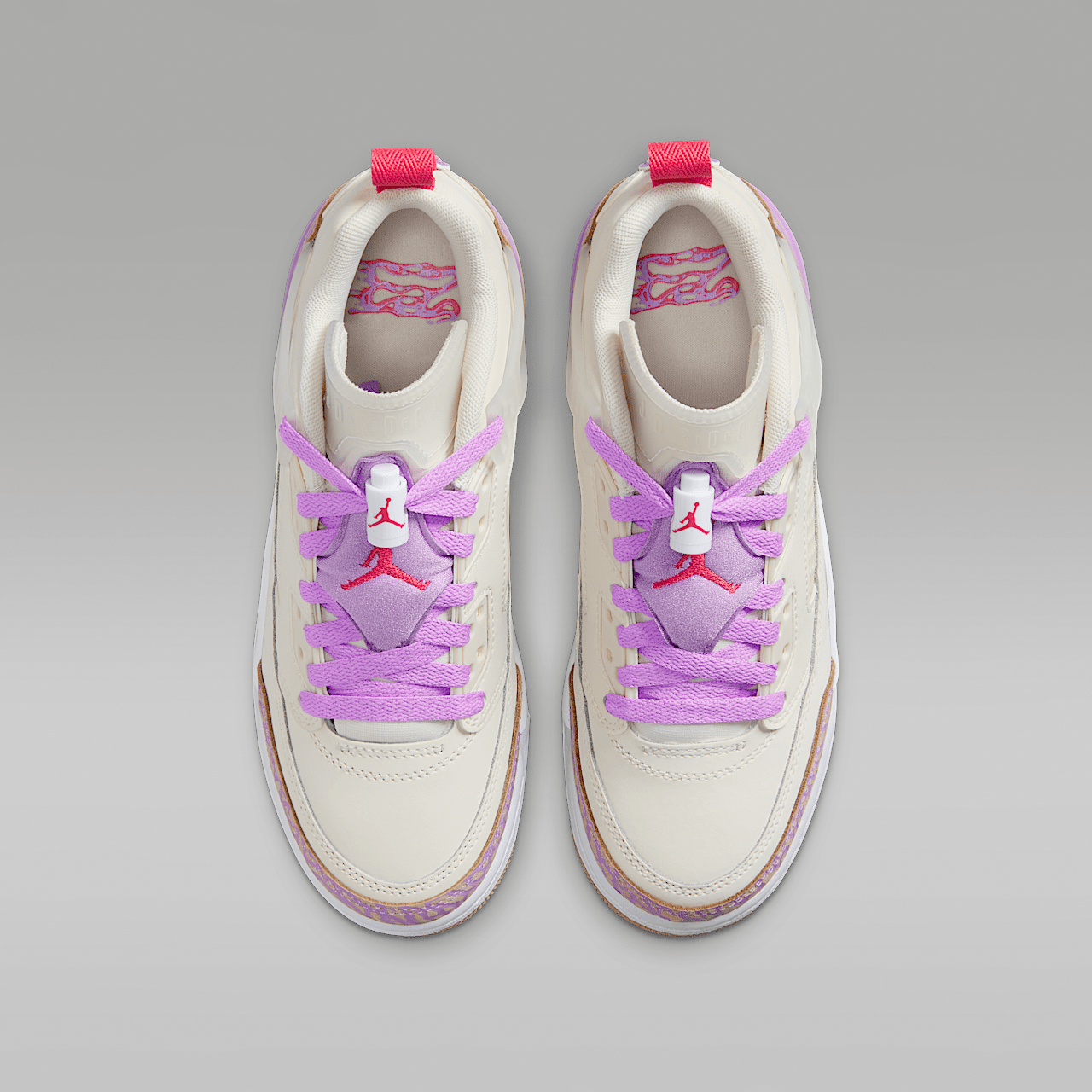 Nike Jordan Spizike Low sneaker Pale Ivory/Rush Fuchsia/Desert/Fusion Red