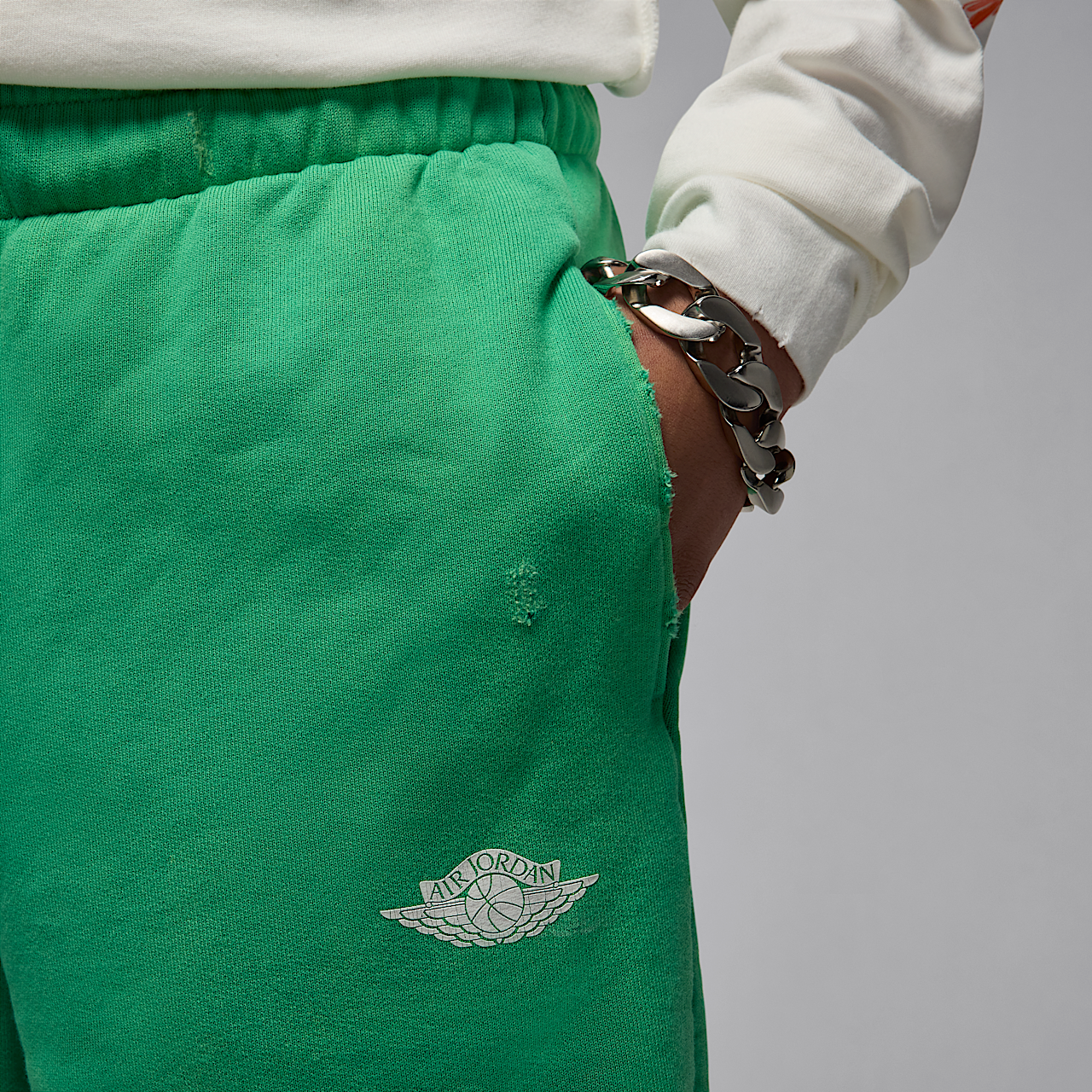 Nike Air Jordan sneaker Stadium Green/Sail