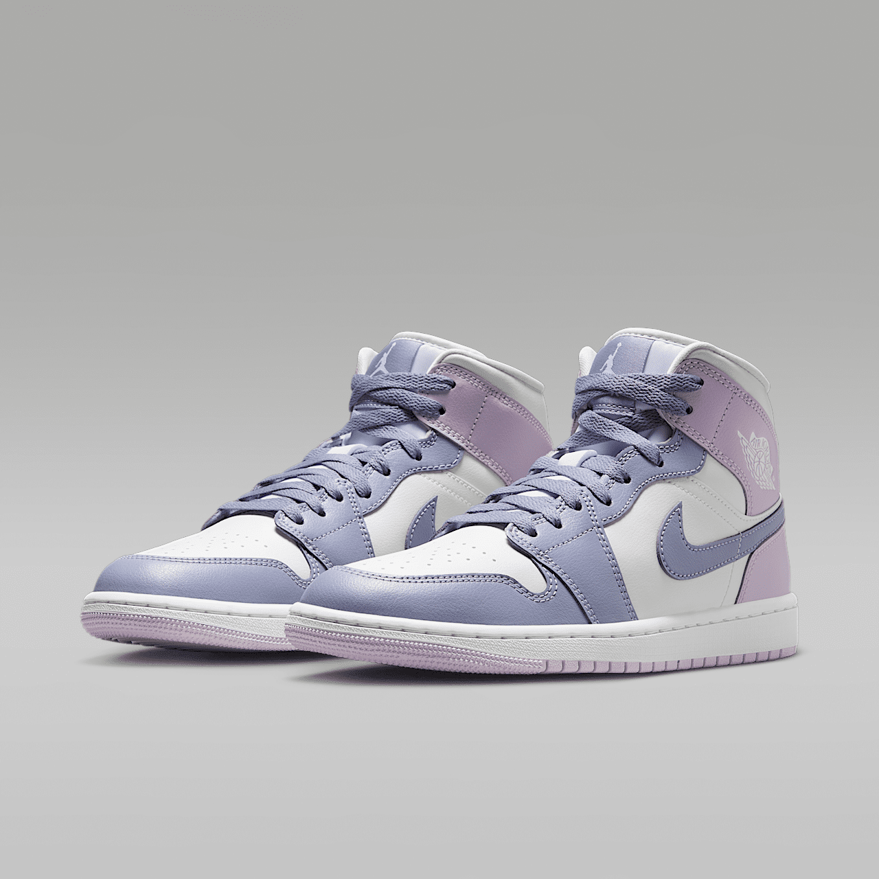 Nike Air Jordan 1 Mid sneaker Indigo Haze/Wit/Doll