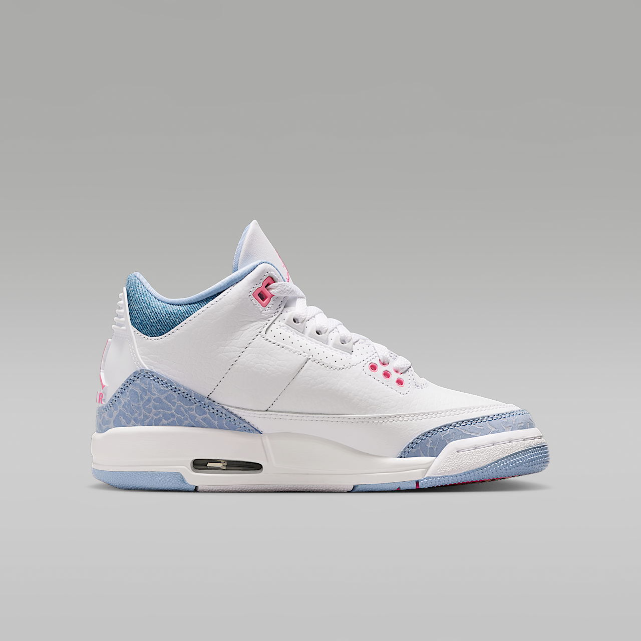 Nike Air Jordan sneaker Wit/Cobalt Bliss/Football Grey/Pink Glow