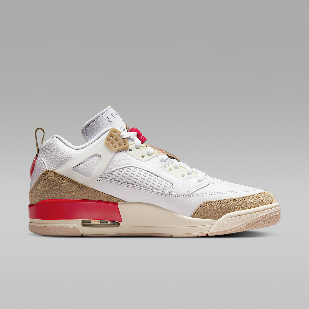 Nike Jordan Spizike Low sneaker Wit/Desert Camo/Sail/Fire Red