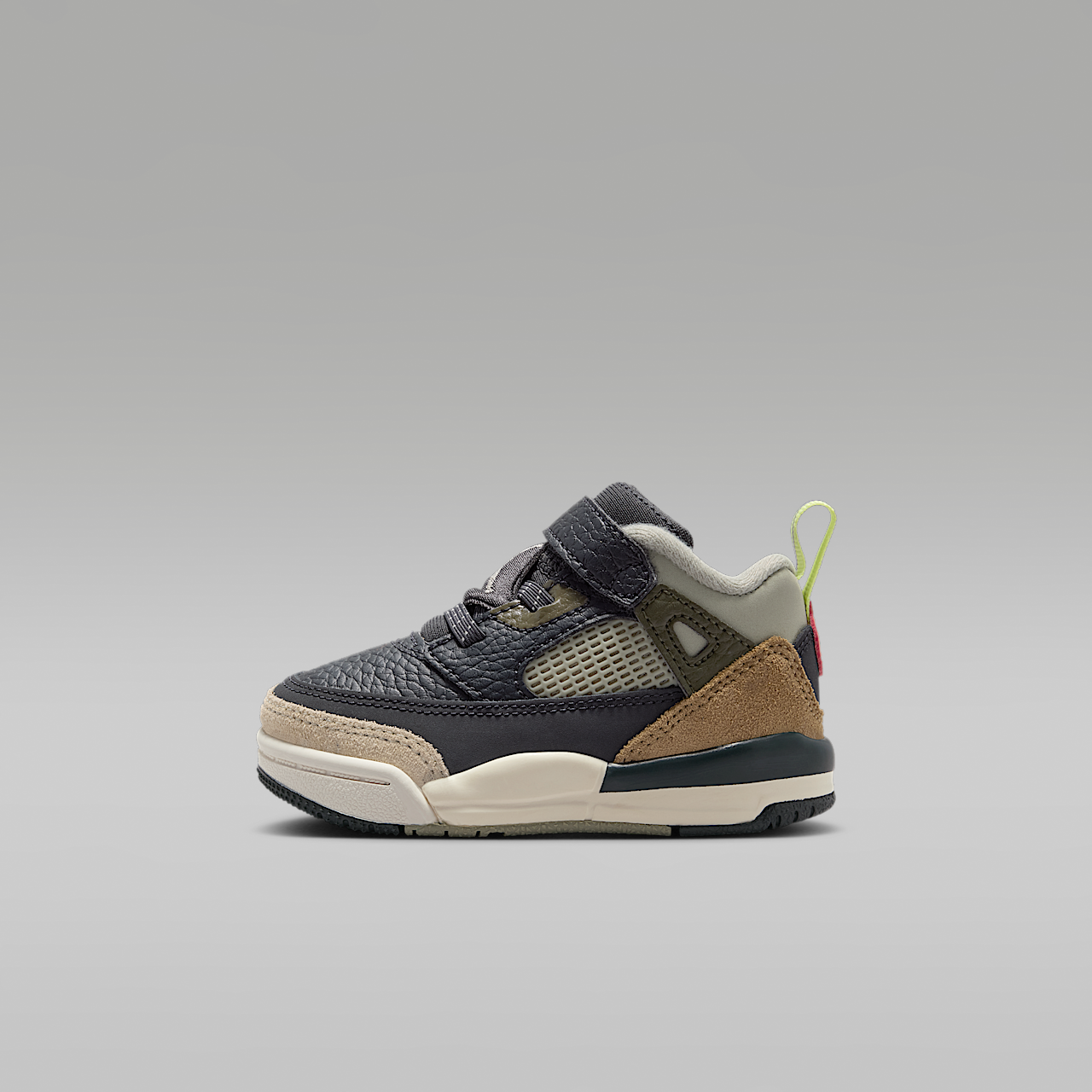 Nike Jordan Spizike Low sneaker Anthracite/Light Wild Mango/Cargo Khaki/Spruce Fog