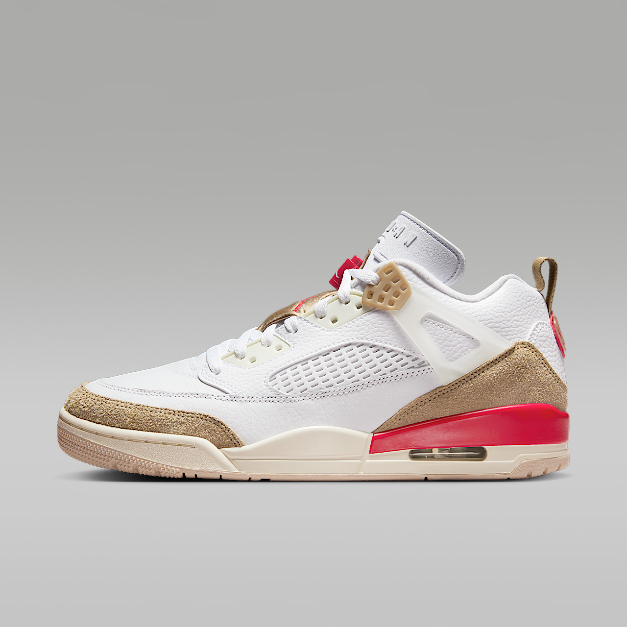 Nike Jordan Spizike Low sneaker Wit/Desert Camo/Sail/Fire Red