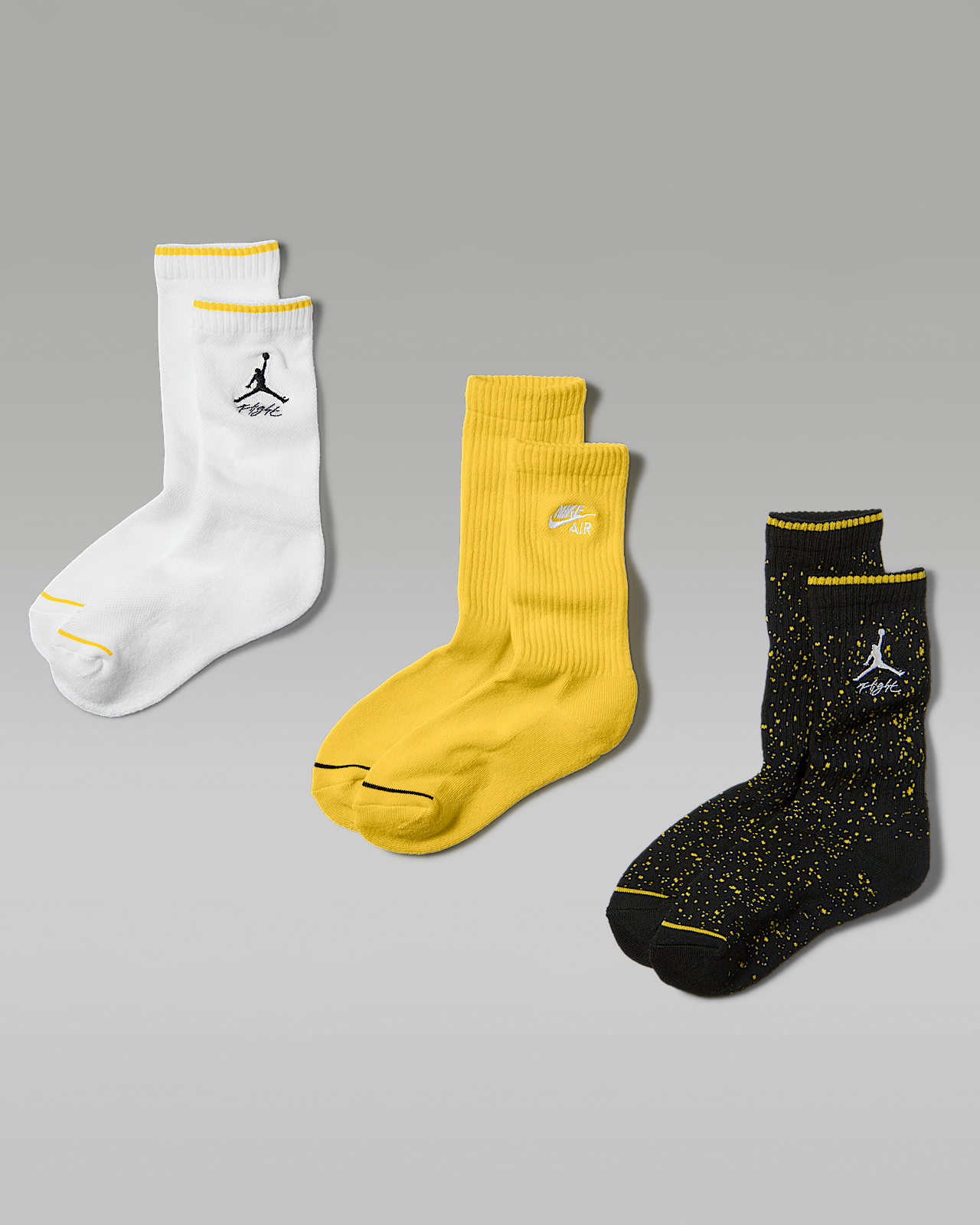 Детские носки Jordan Kids' AJ4 Crew Socks (3 Pairs)